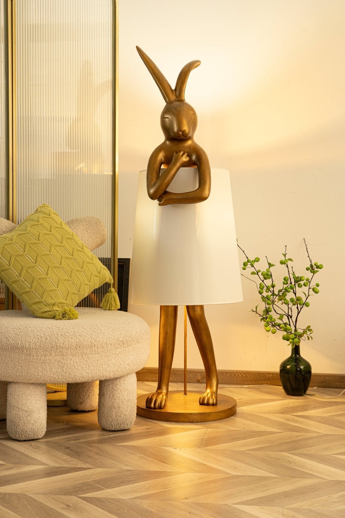 Sedr Luxe vloerlamp met silhouet van een konijn