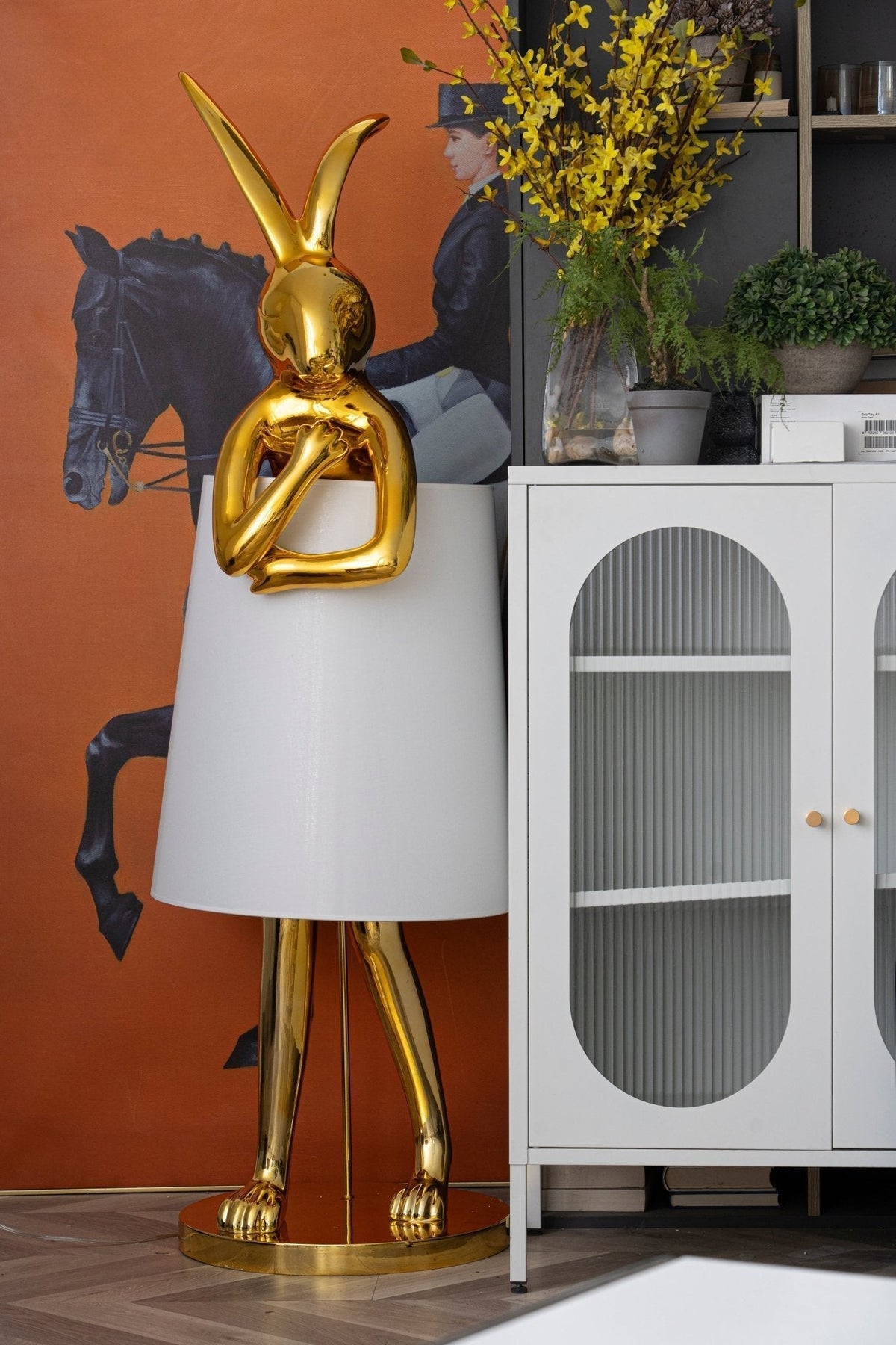 Sedr Luxe vloerlamp met silhouet van een konijn