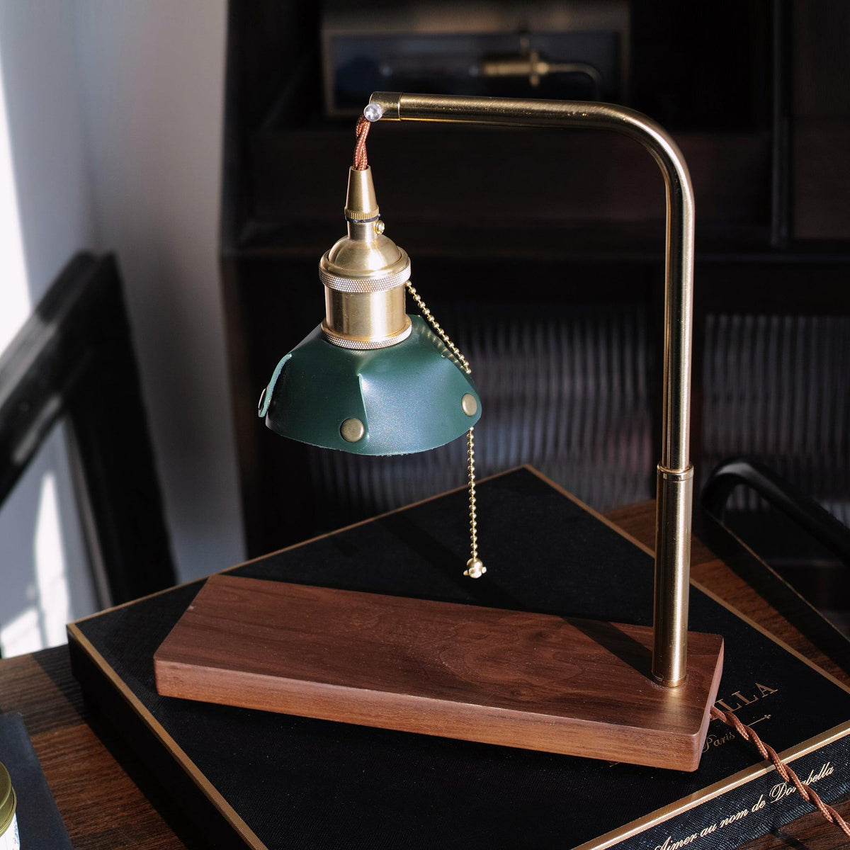 Clark Moderne tafellamp van hout