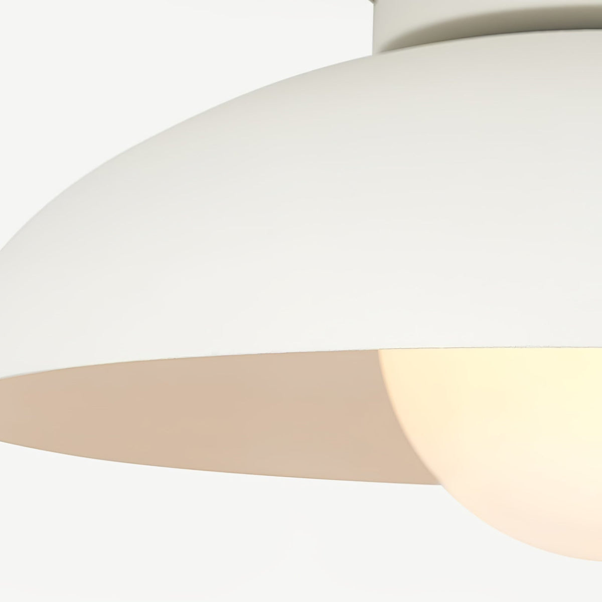 Zontes Noordse kunst koepelvormige glas plafondlamp