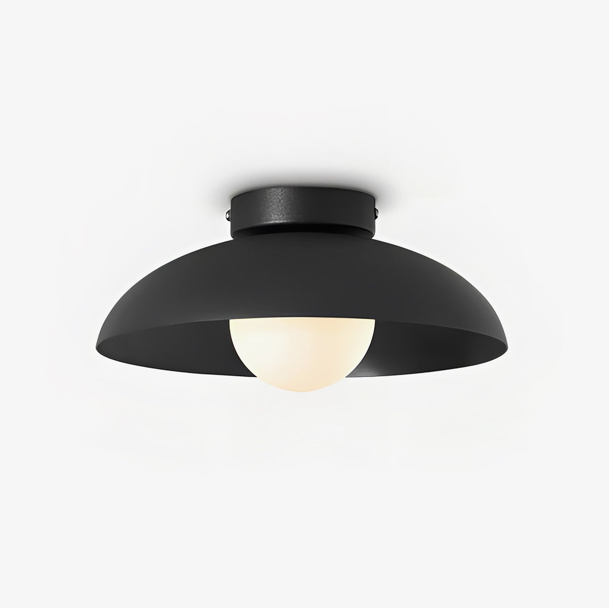 Zontes Noordse kunst koepelvormige glas plafondlamp