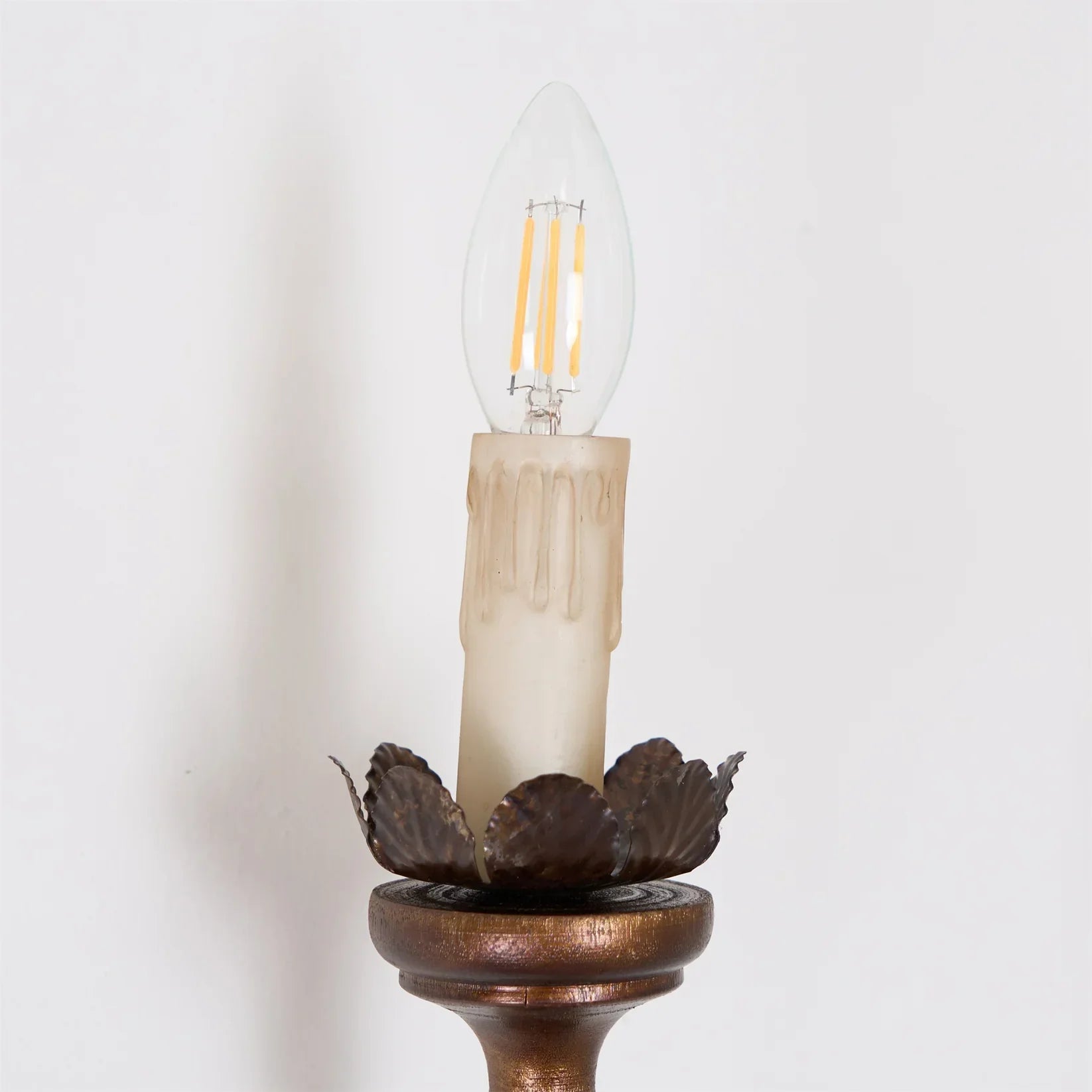 Alessio Vintage Goud Metaal Hout Wandlamp Eetkamer Slaapkamer