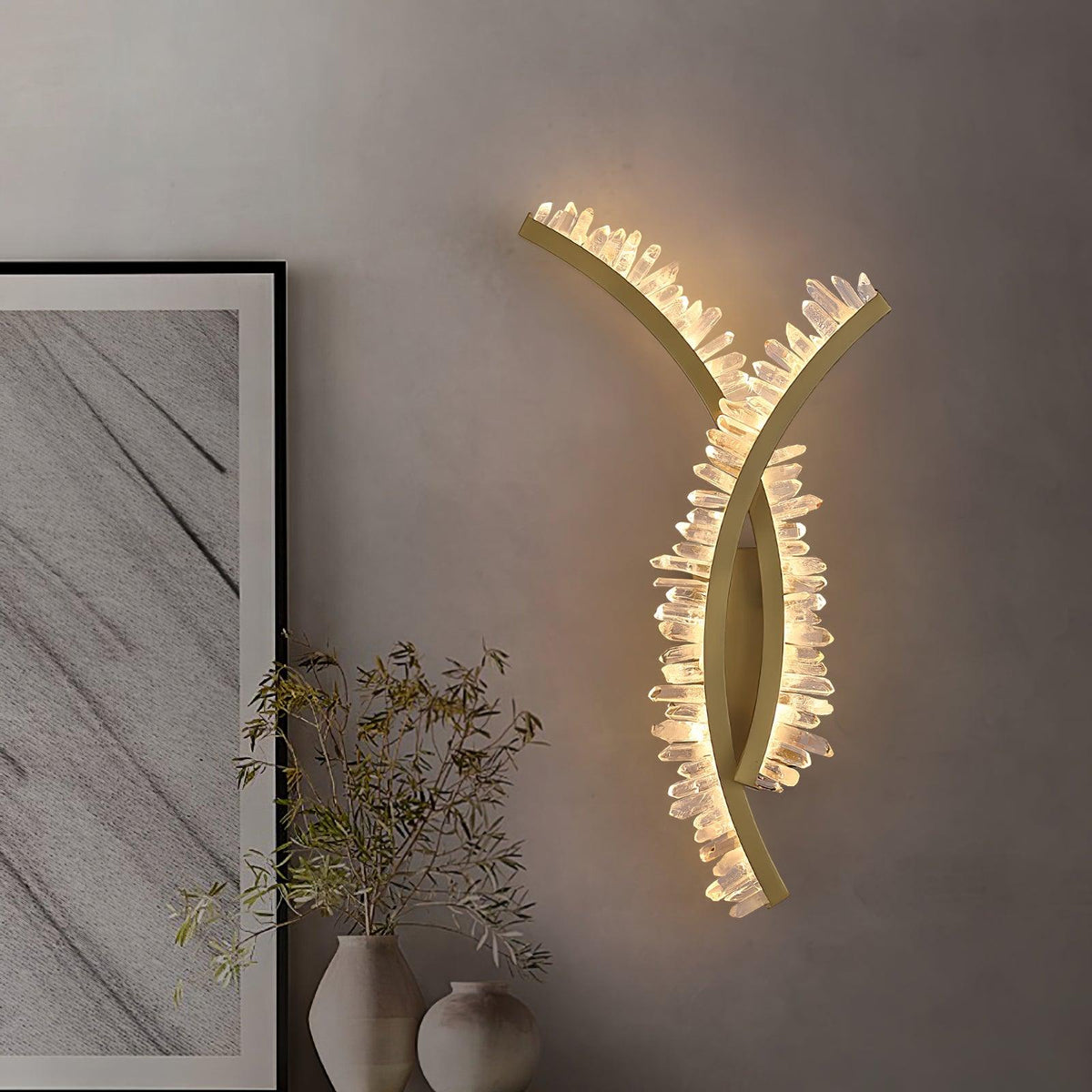 Celo Premium Noordse kunst kristallen wandlamp