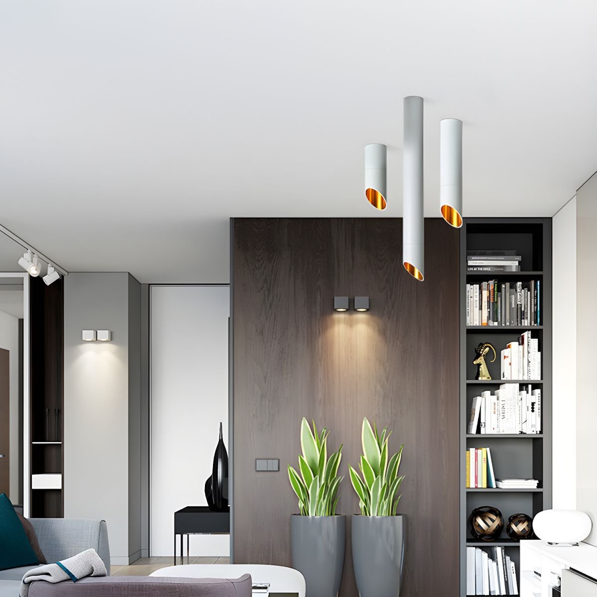 Mirinel Moderne minimalistische buisplafondlamp naar beneden