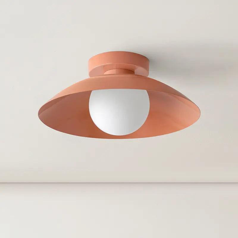 Cairns Modern Plafondlamp Zwart Rode Metaal Woonkamer Slaapkamer