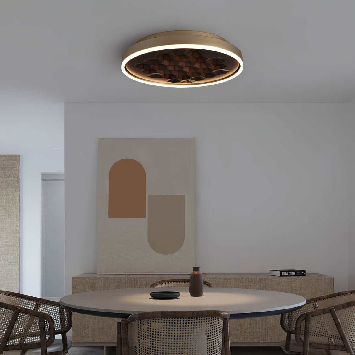 Cevynira Textured brons Vlakke plafondlamp