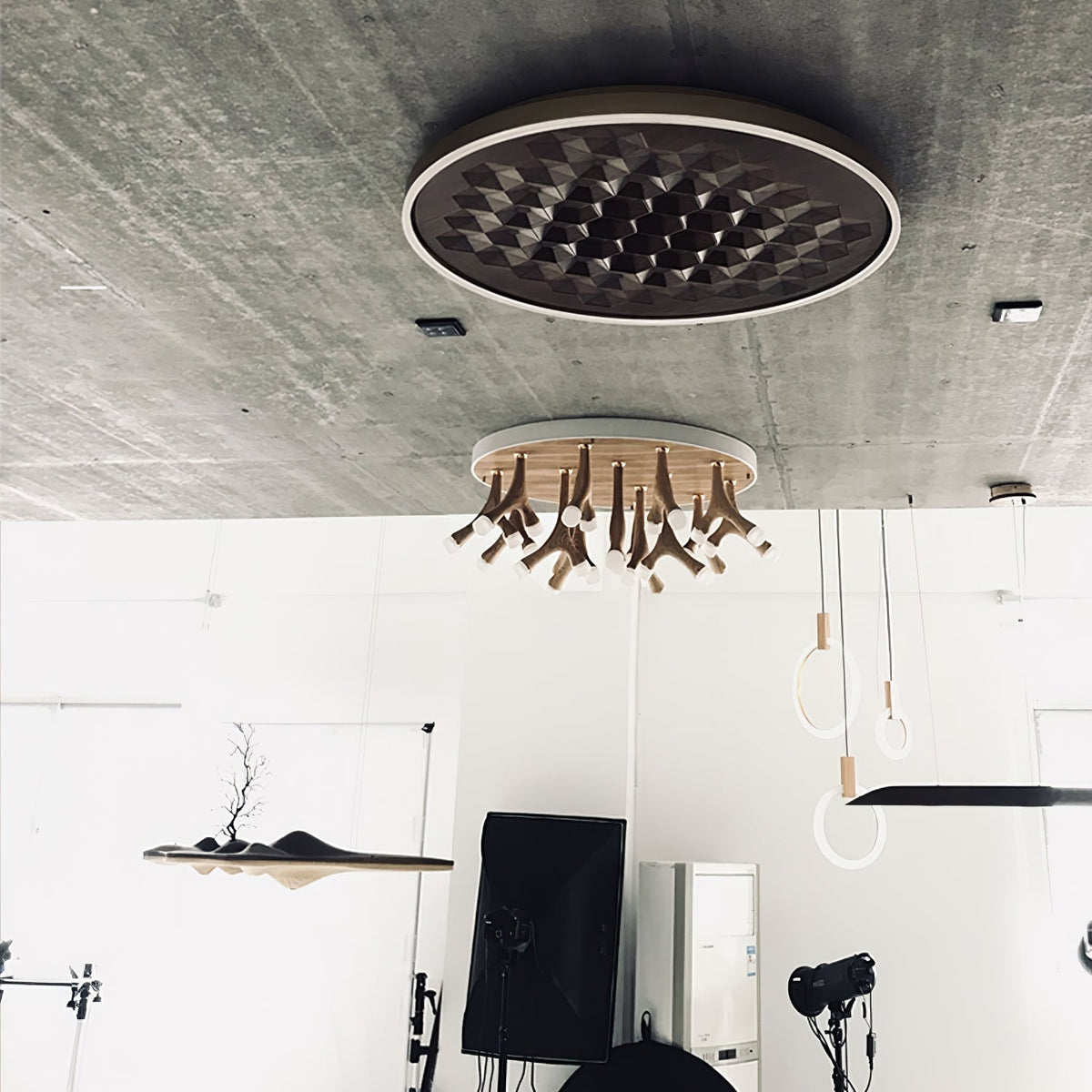 Cevynira Textured brons Vlakke plafondlamp