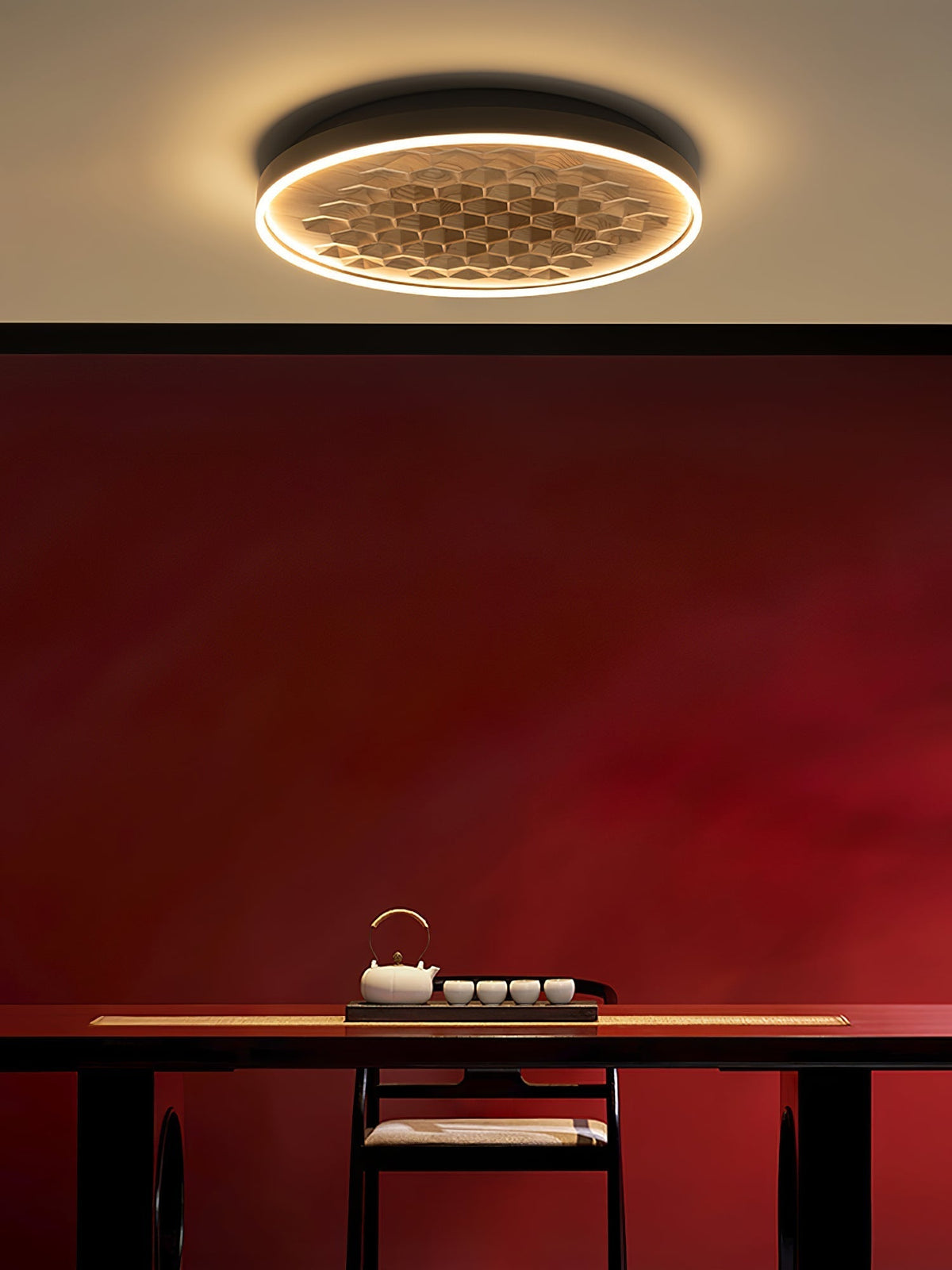 Cevynira Textured brons Vlakke plafondlamp