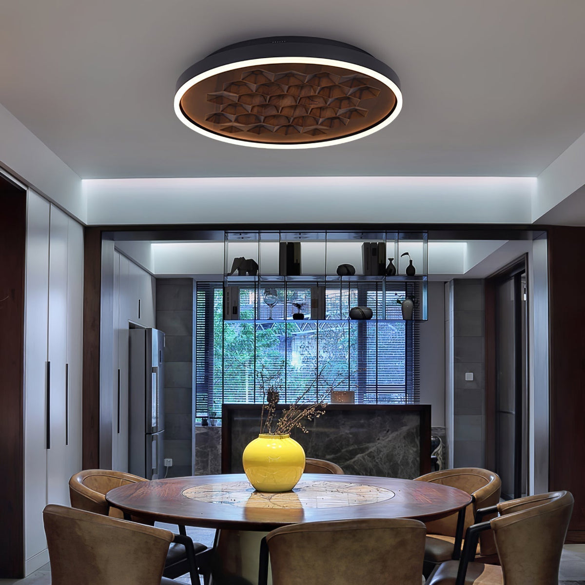 Cevynira Textured brons Vlakke plafondlamp