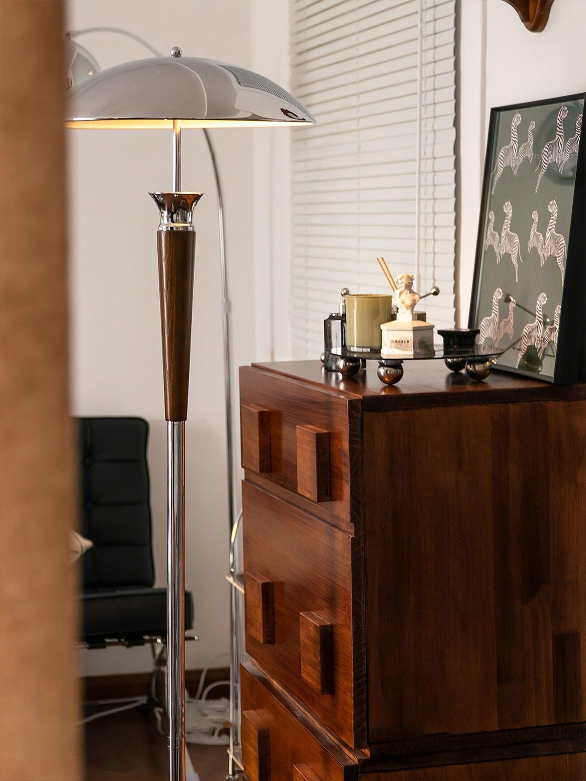 Viraivelle Retro chroom vloerlamp