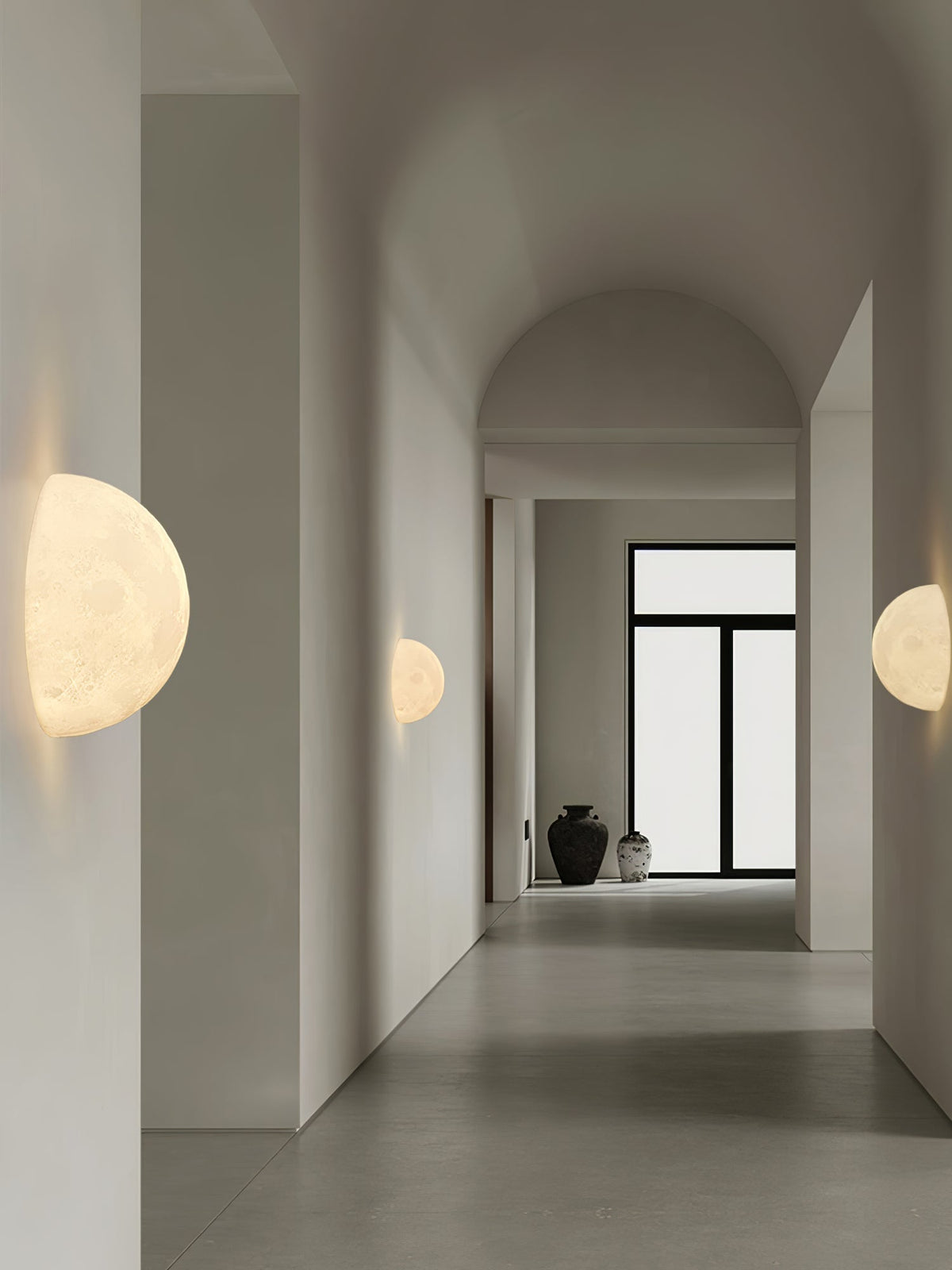 Brivel Noordse kunst Maan 3D wandlamp van kunststof