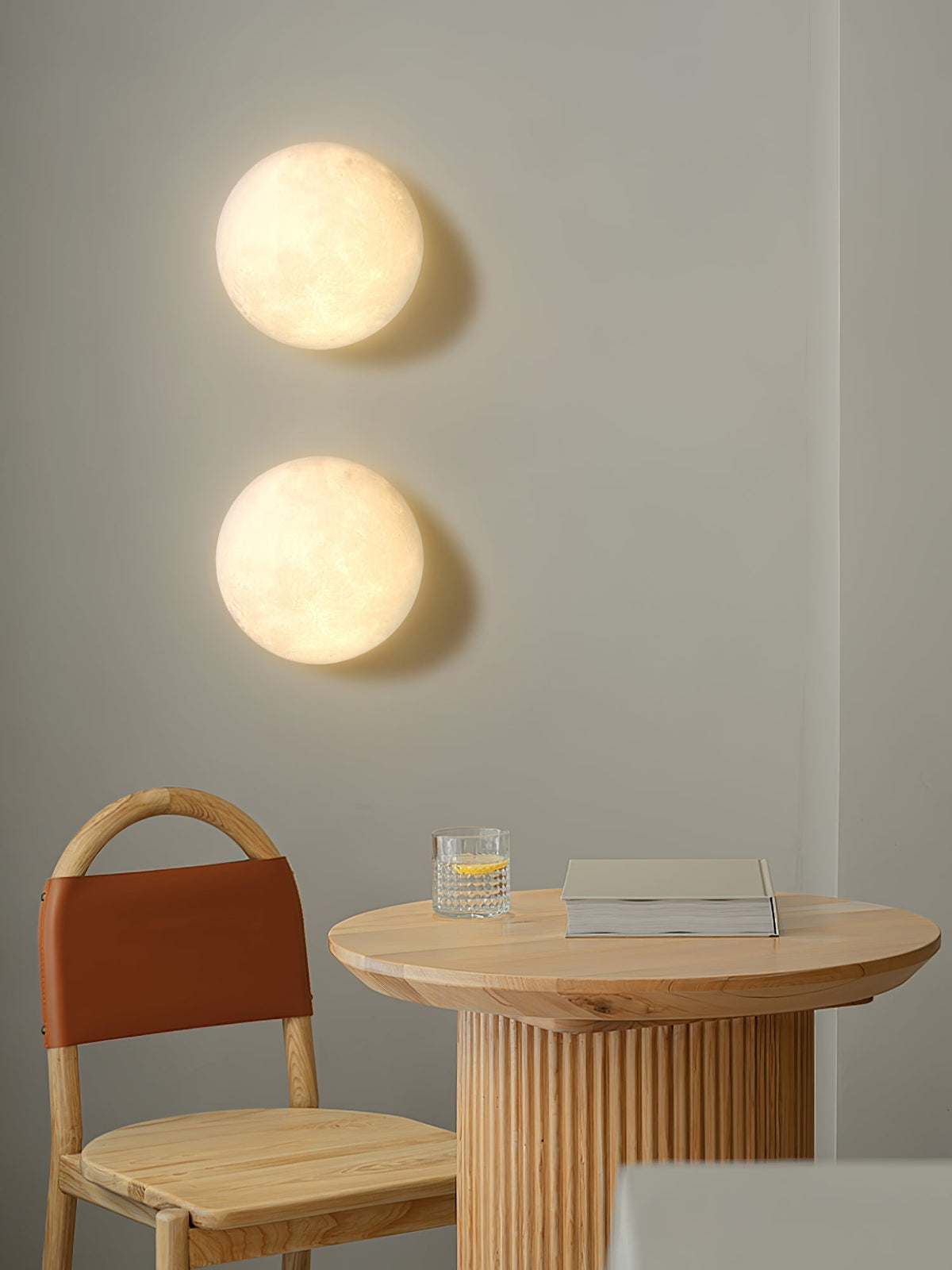 Brivel Noordse kunst Maan 3D wandlamp van kunststof