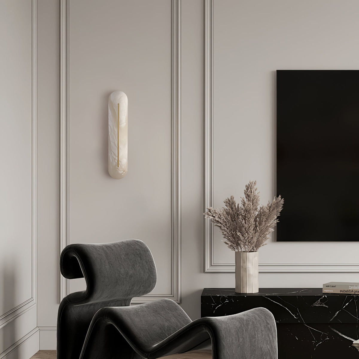 Armaryra Oblong albasten wandlamp