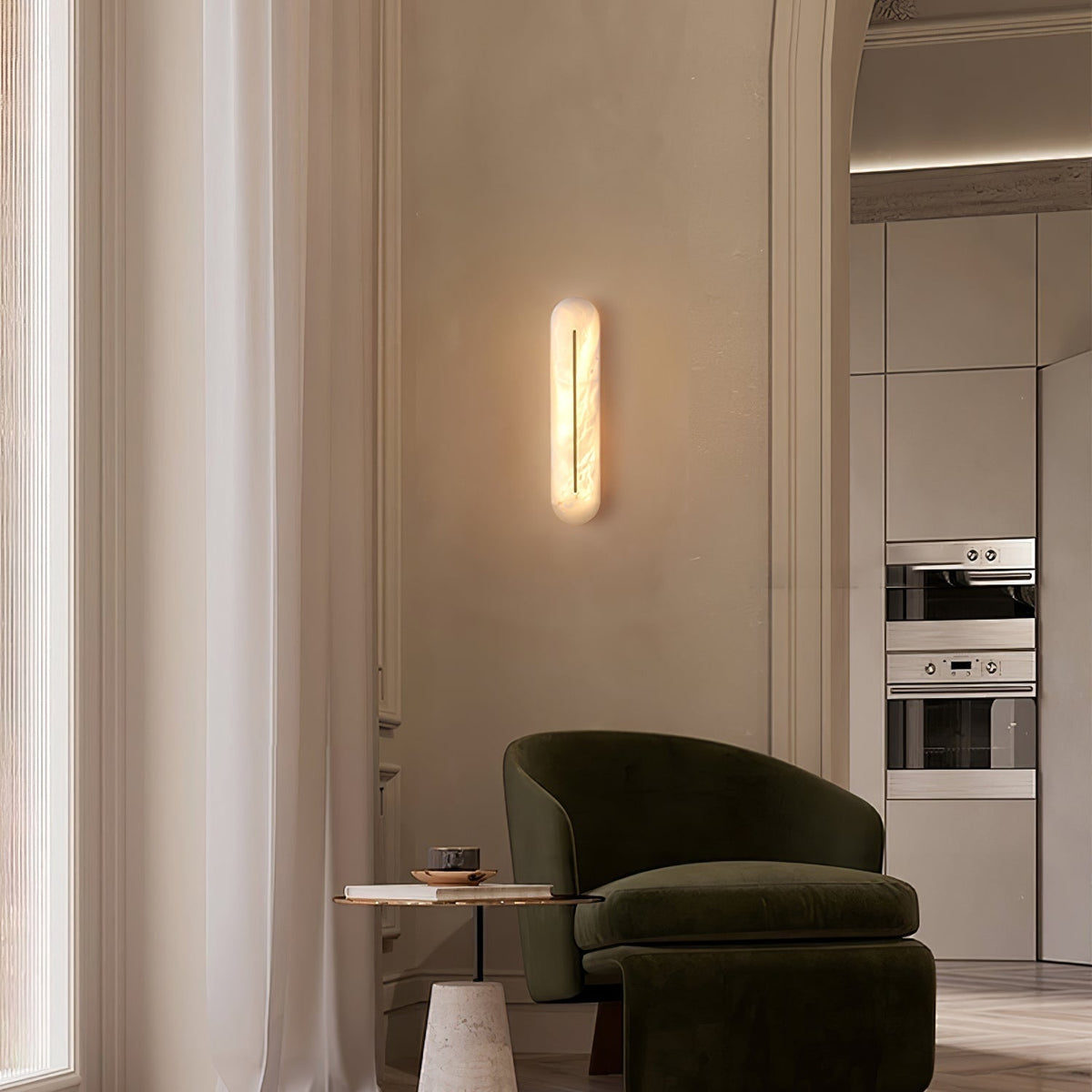 Armaryra Oblong albasten wandlamp