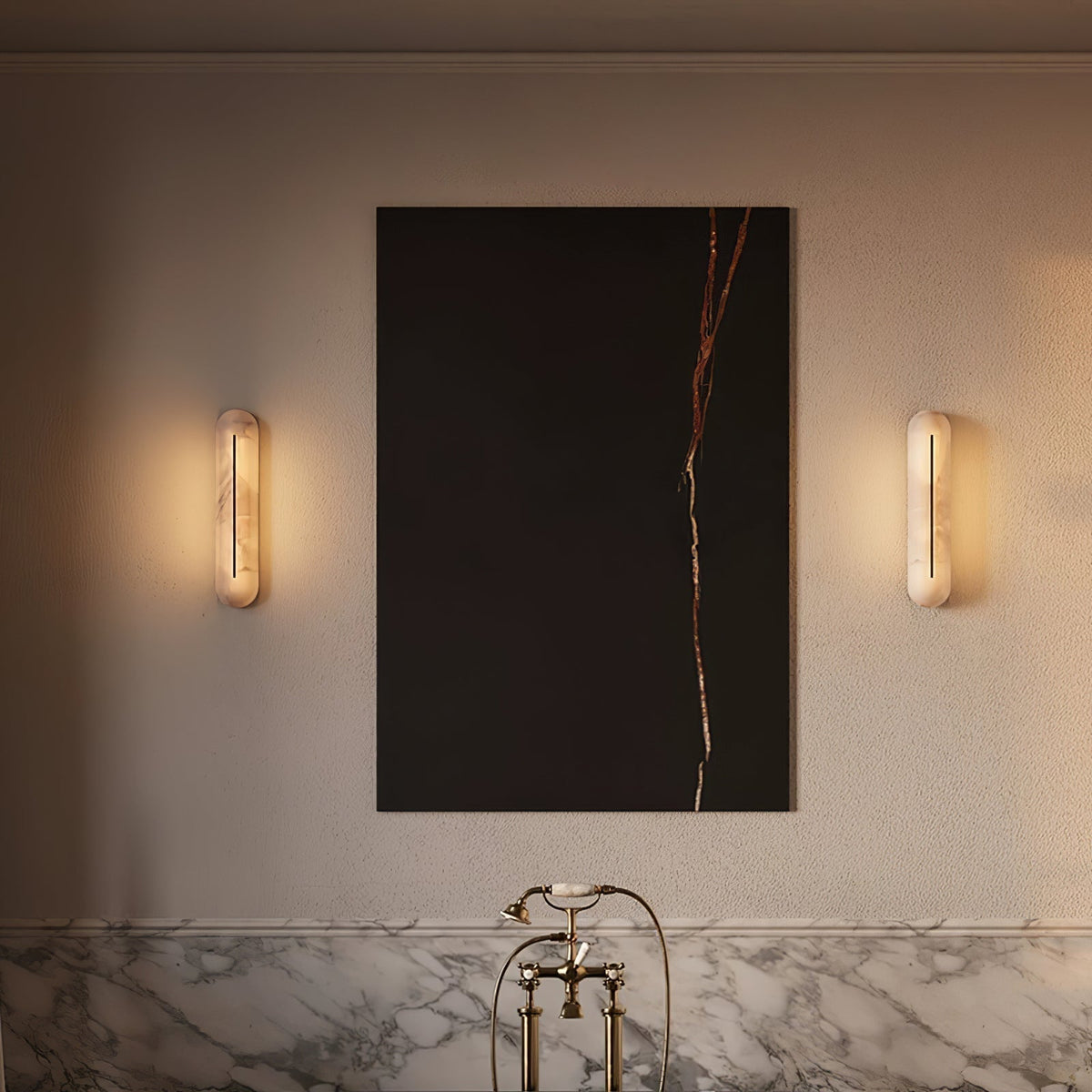 Armaryra Oblong albasten wandlamp