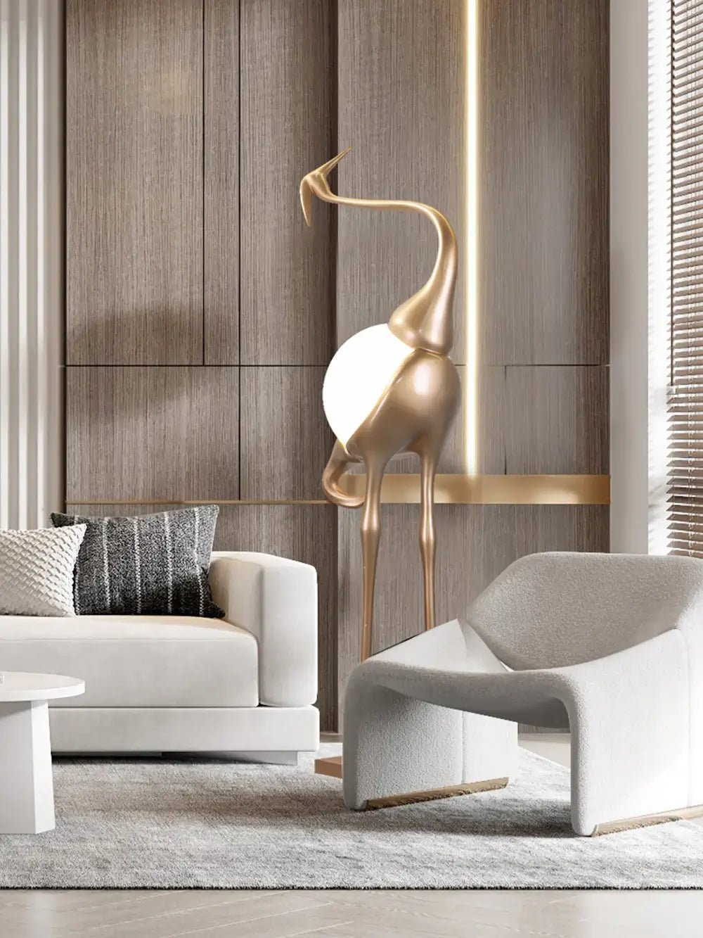 Uraearae wandlamp in vorm van een kraan