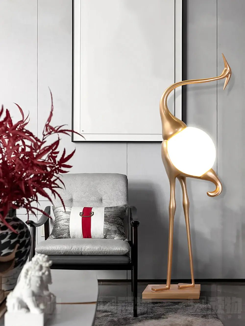 Uraearae wandlamp in vorm van een kraan