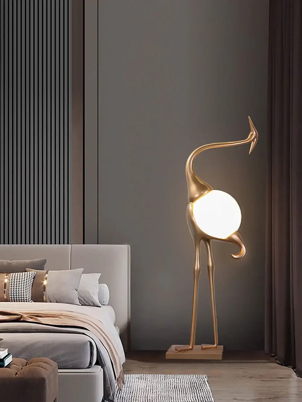 Uraearae wandlamp in vorm van een kraan