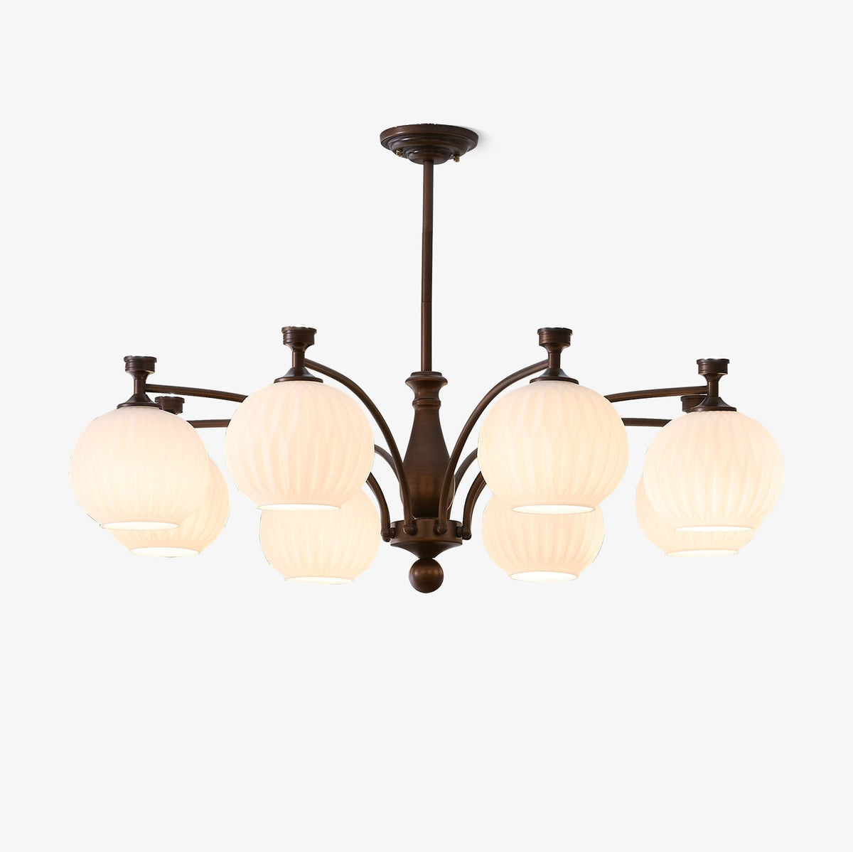 Vaslen kroonluchter Orb vintage