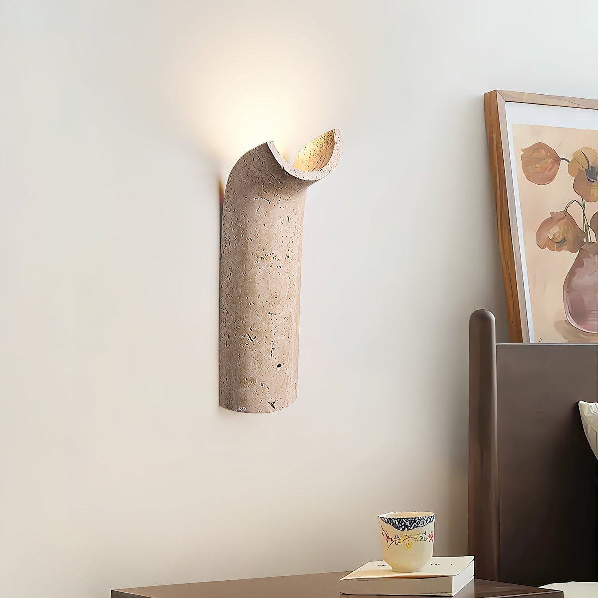 Tula travertin wandlamp