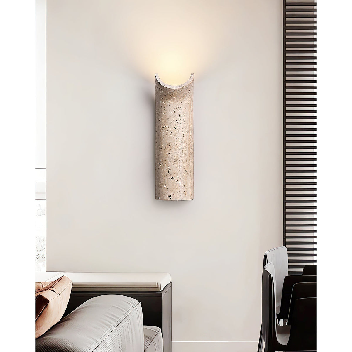 Tula travertin wandlamp