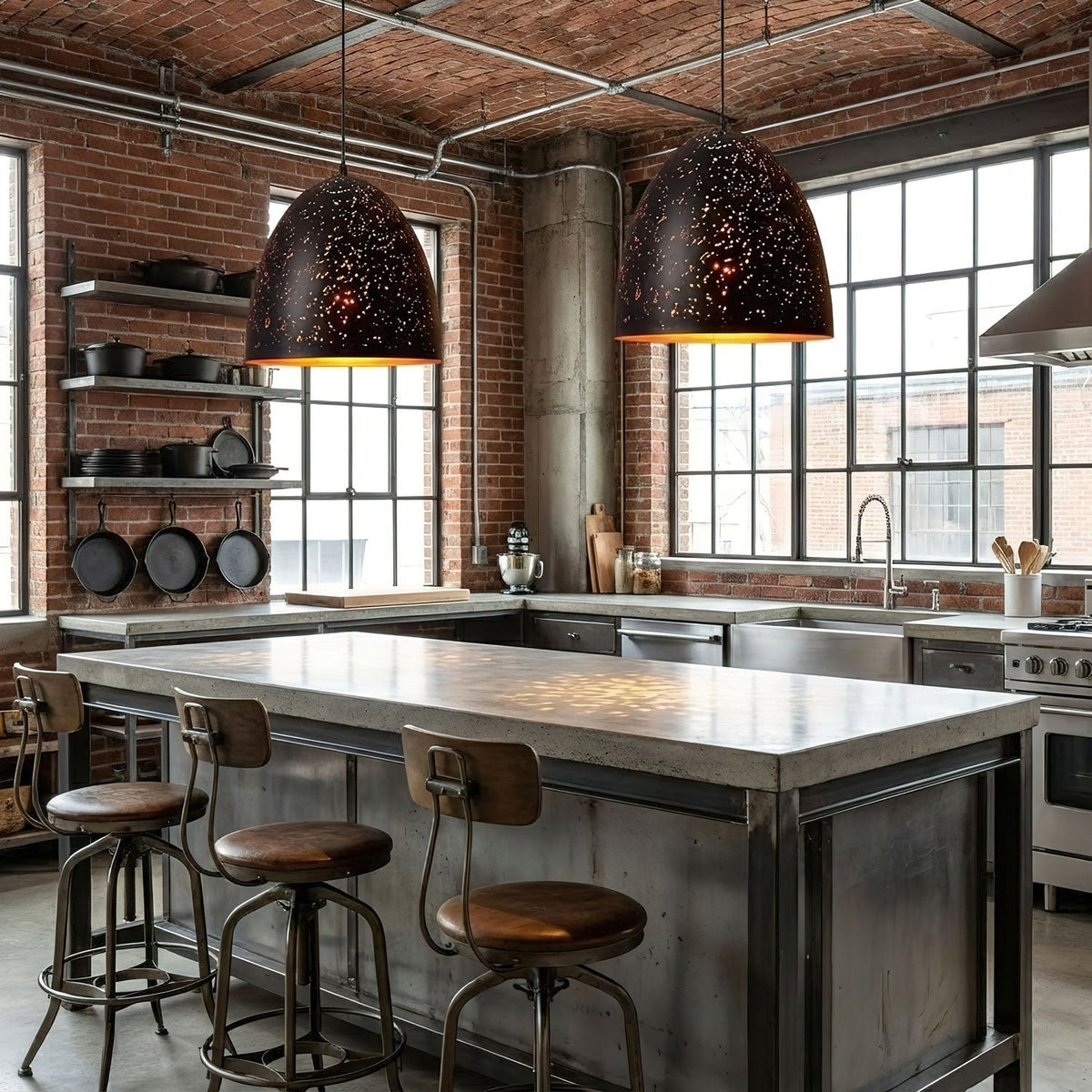 Calania Hollow Industrial hanglamp