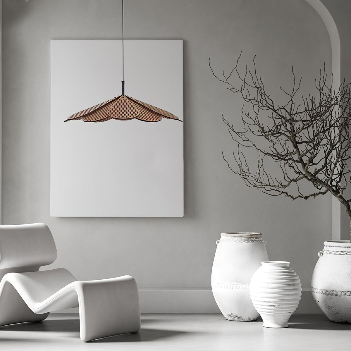 Zevarus Noordse kunst Wabi-Sabi hout hanglamp