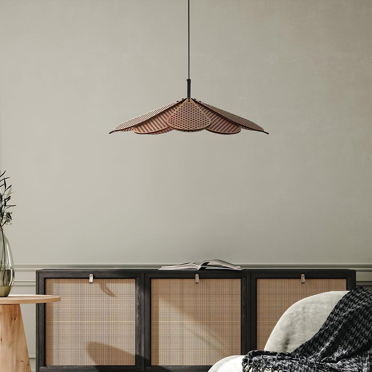 Zevarus Noordse kunst Wabi-Sabi hout hanglamp