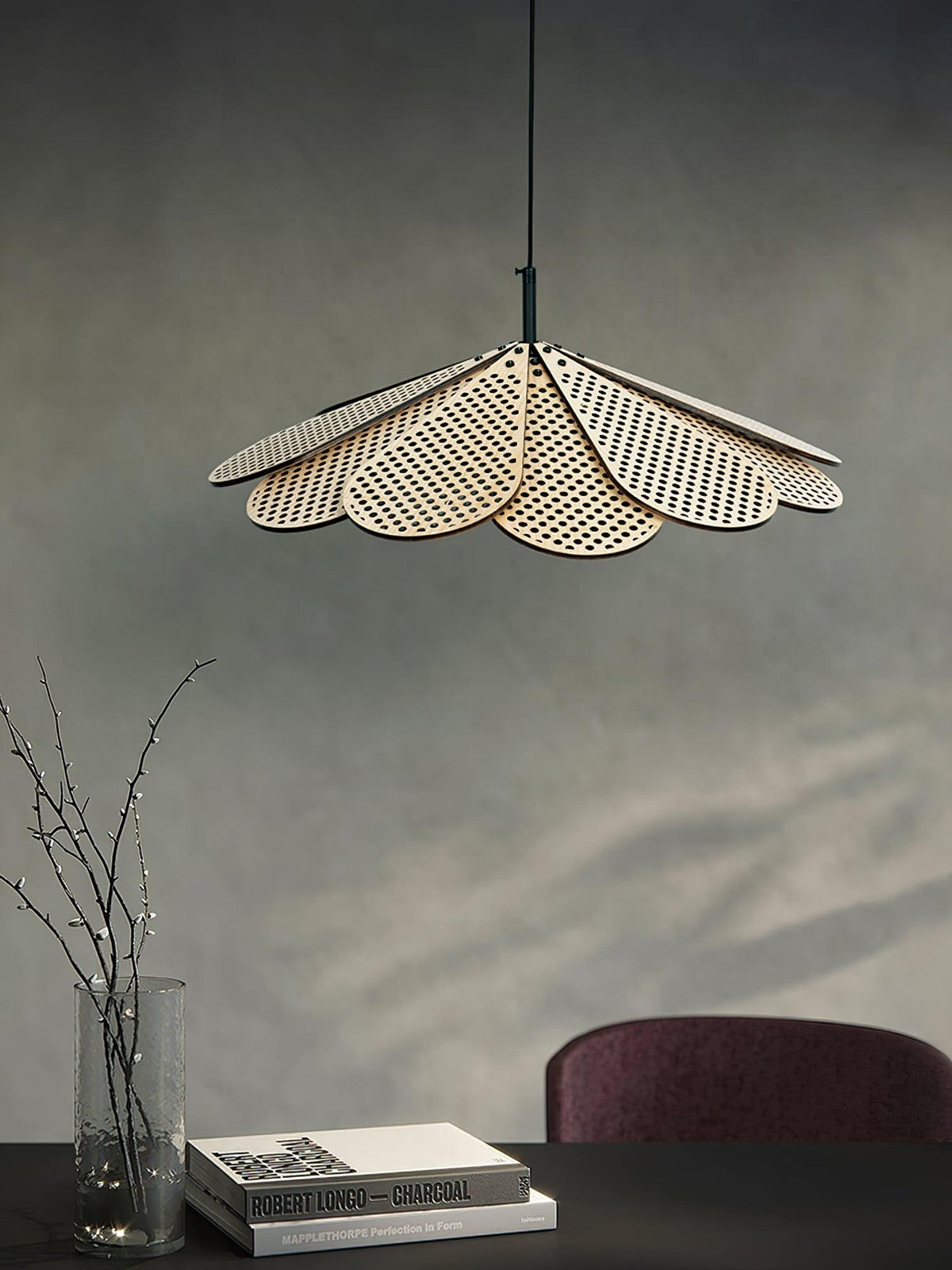 Zevarus Noordse kunst Wabi-Sabi hout hanglamp