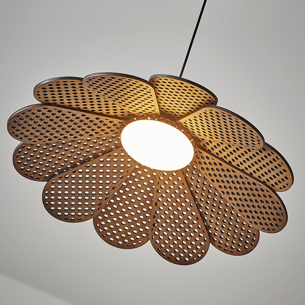 Zevarus Noordse kunst Wabi-Sabi hout hanglamp