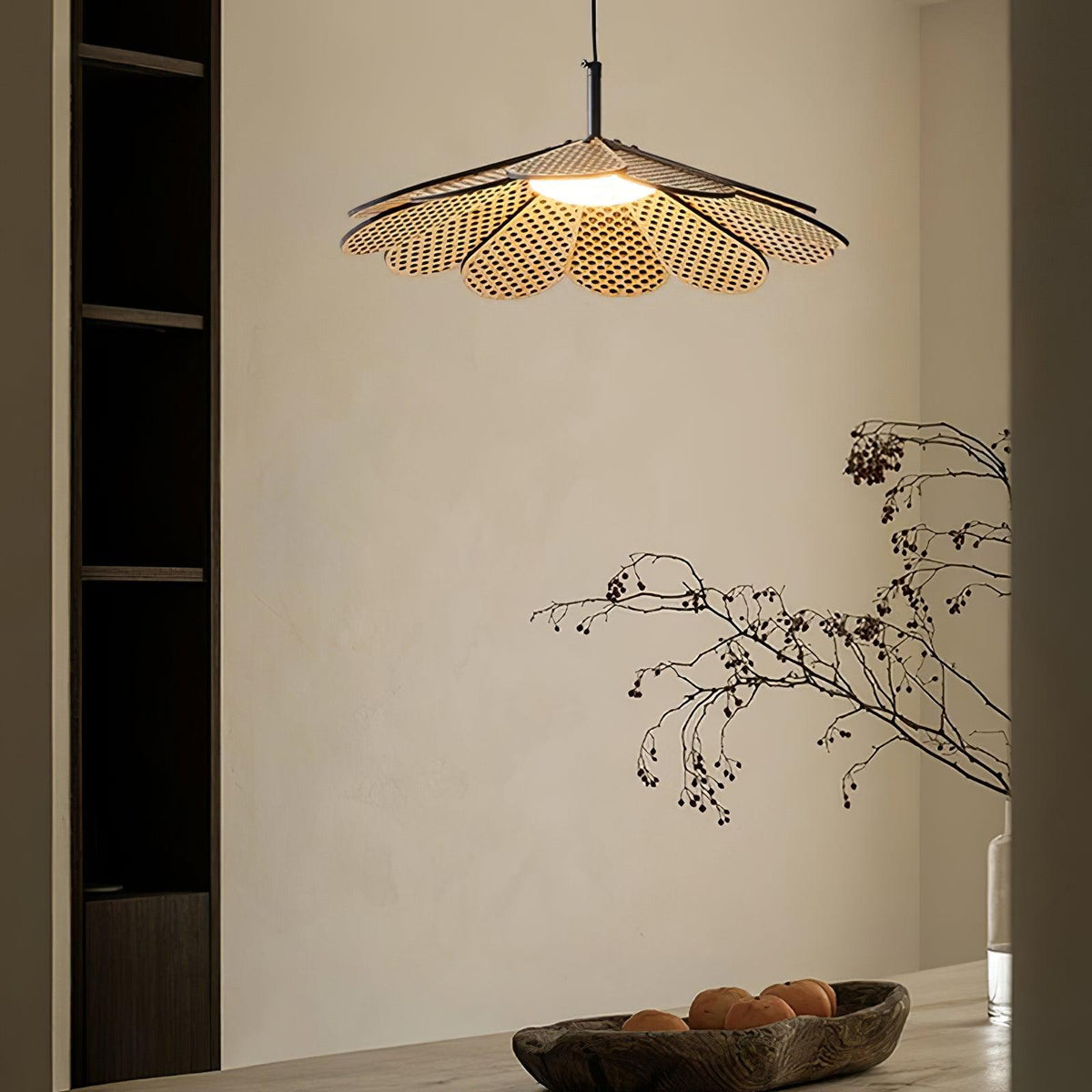 Zevarus Noordse kunst Wabi-Sabi hout hanglamp