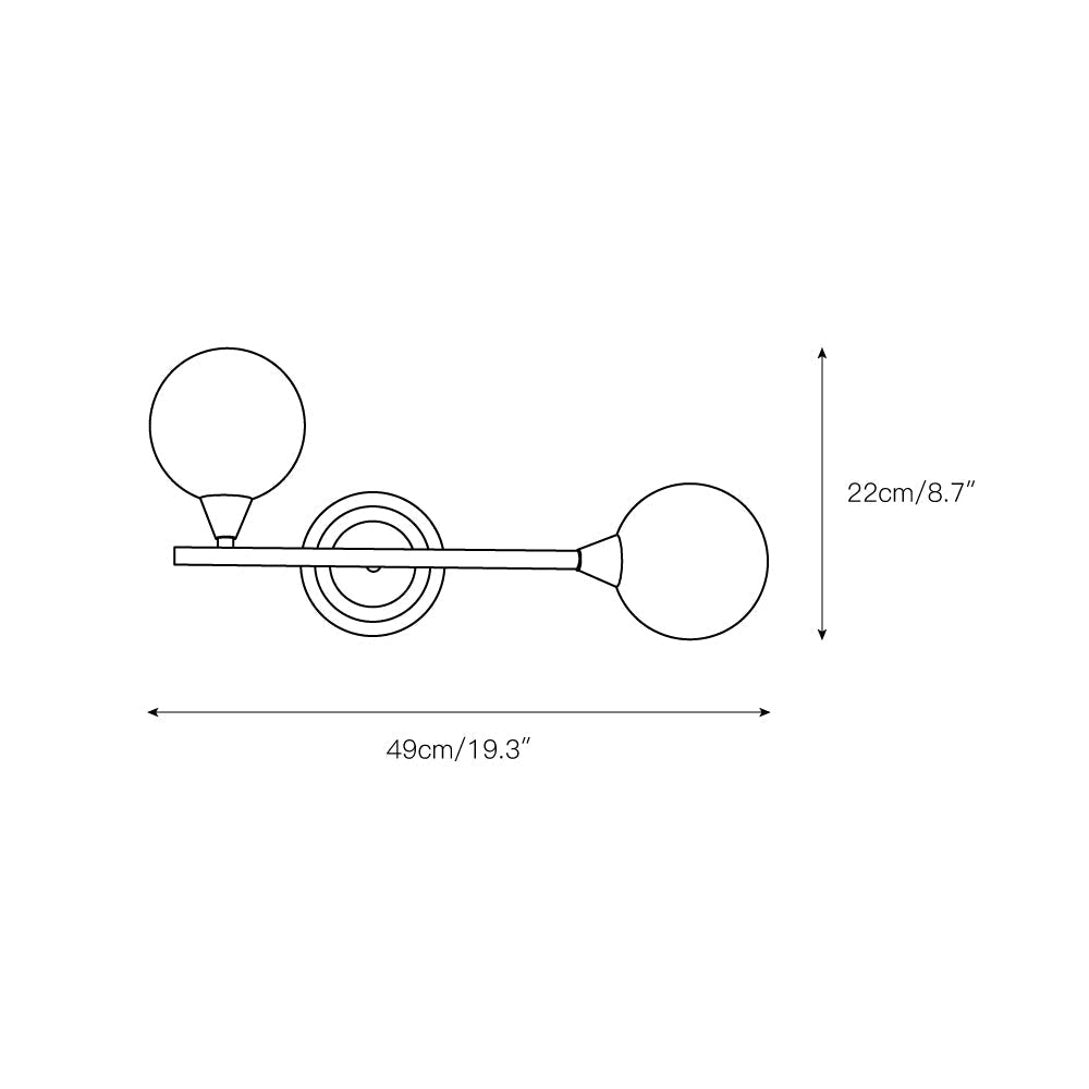 Orbilist wandlamp