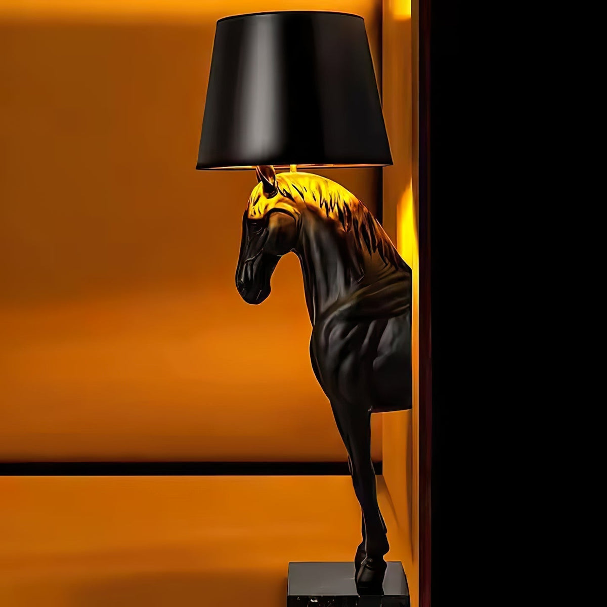 Derion vloerlamp van stof en hars