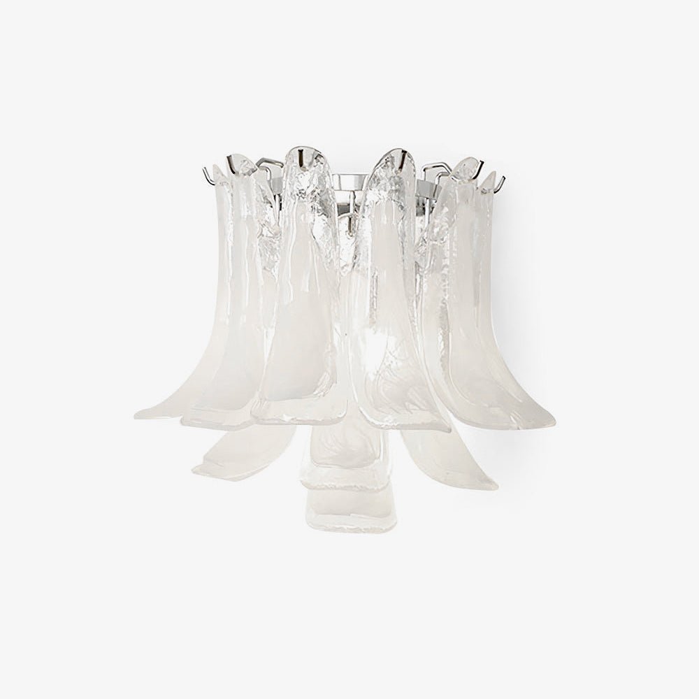 Celarelle wandlamp met Glazen Bloemblaadjes in Hoefijzervorm Minimalistisch