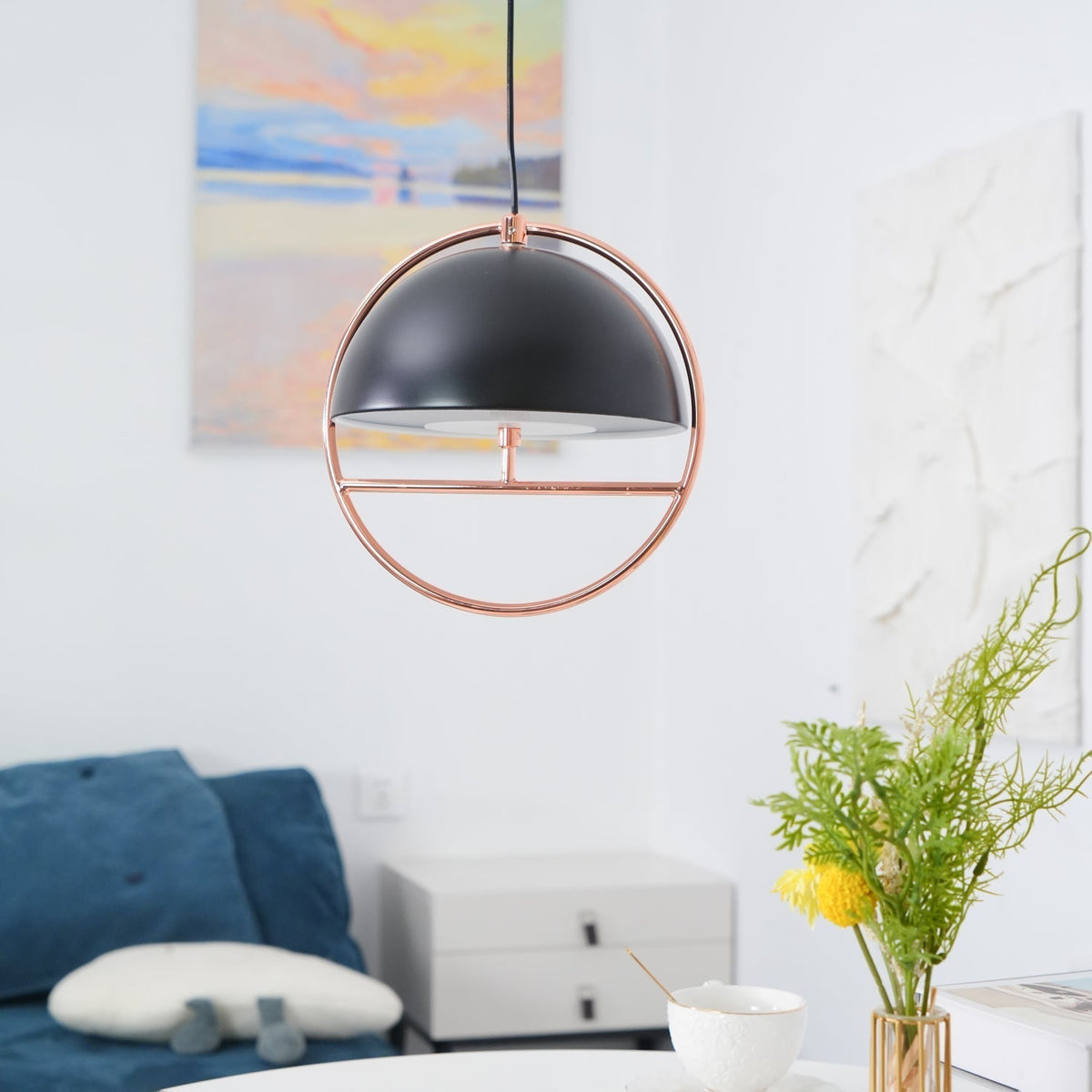 Zephira hanglamp van stalen klassieker