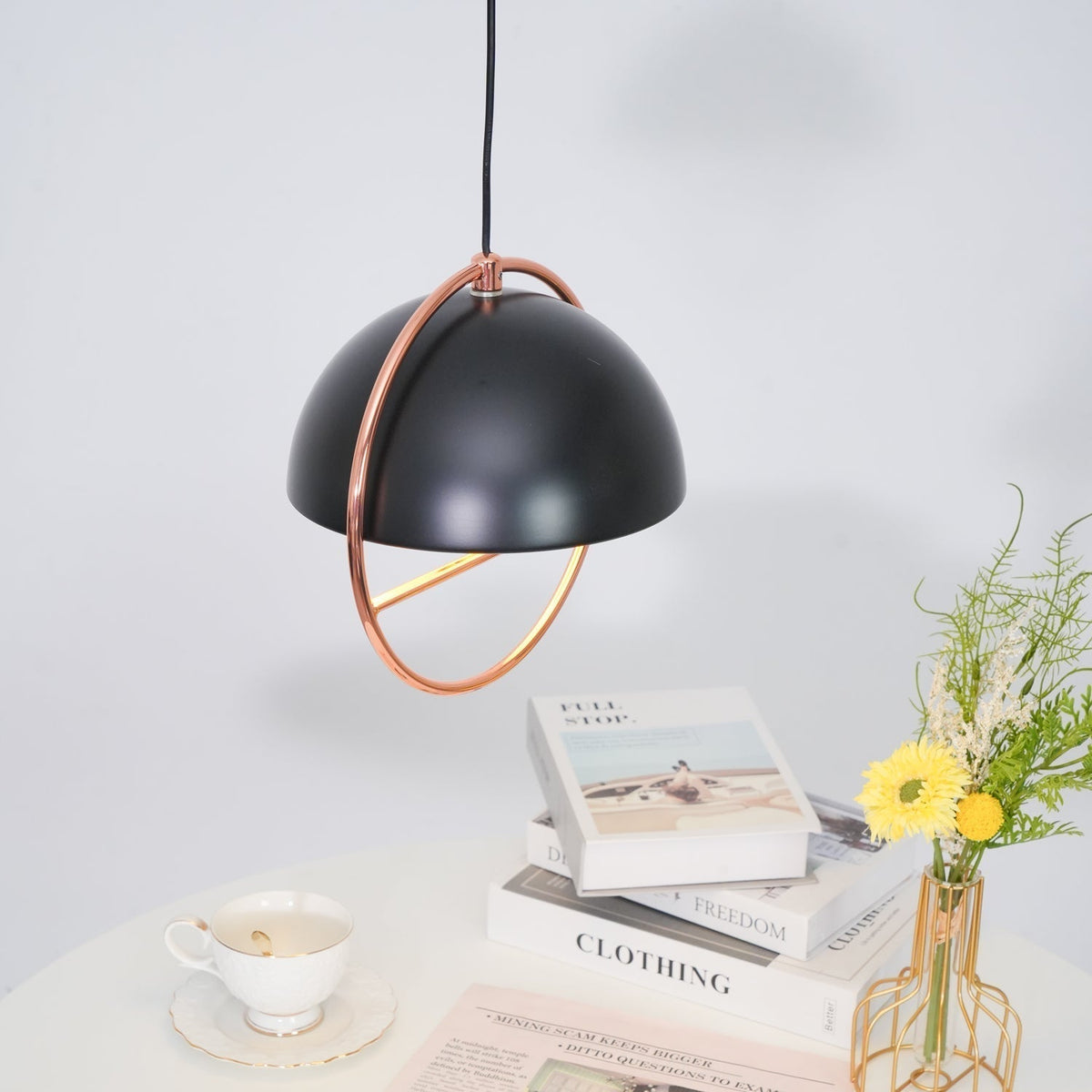 Zephira hanglamp van stalen klassieker