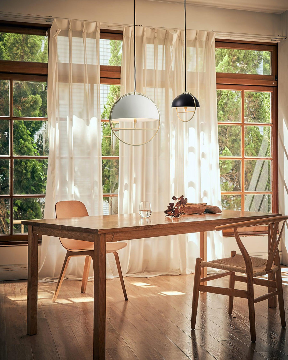 Zephira hanglamp van stalen klassieker