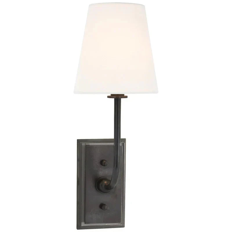 Alessio Vintage Klassiek Metaal Stof Wandlamp Lampenkap Slaapkamer Badkamer Hal
