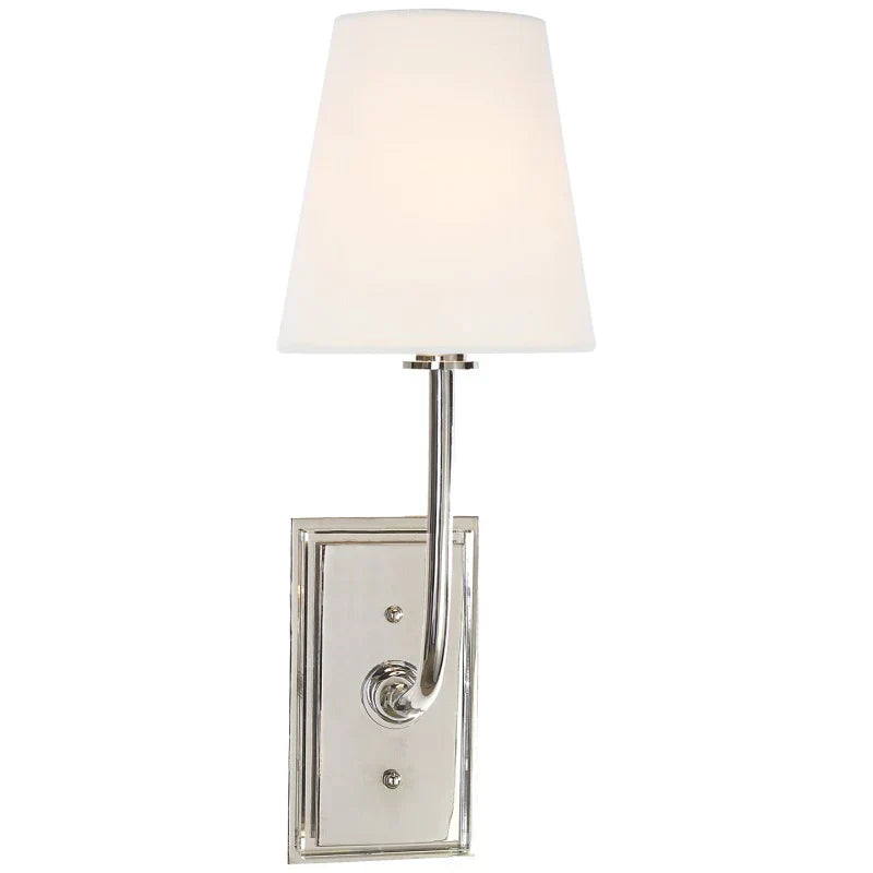 Alessio Vintage Klassiek Metaal Stof Wandlamp Lampenkap Slaapkamer Badkamer Hal