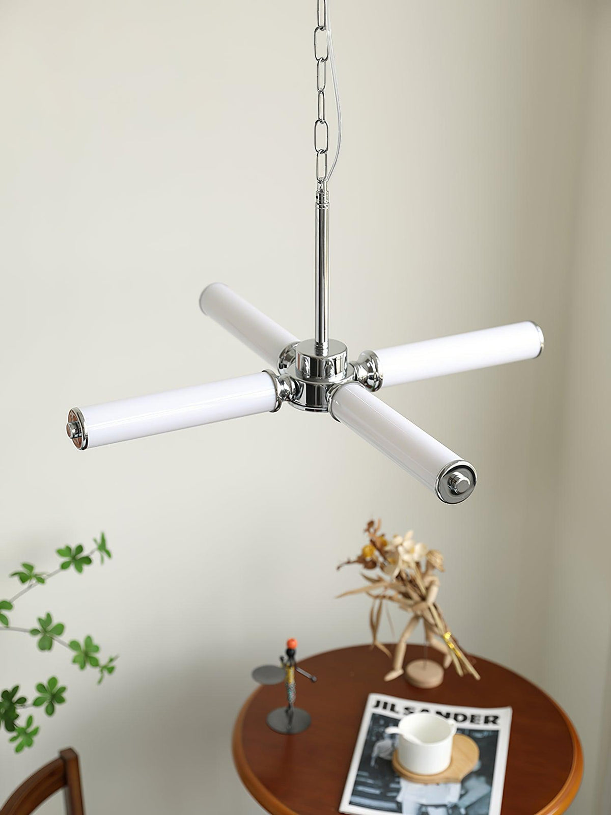 Zoliria Moderne minimalistische kroonluchter met geïntegreerde LED en glas