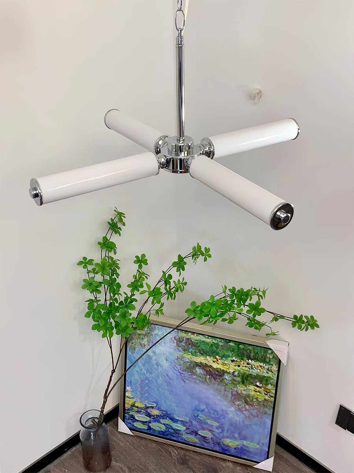 Zoliria Moderne minimalistische kroonluchter met geïntegreerde LED en glas