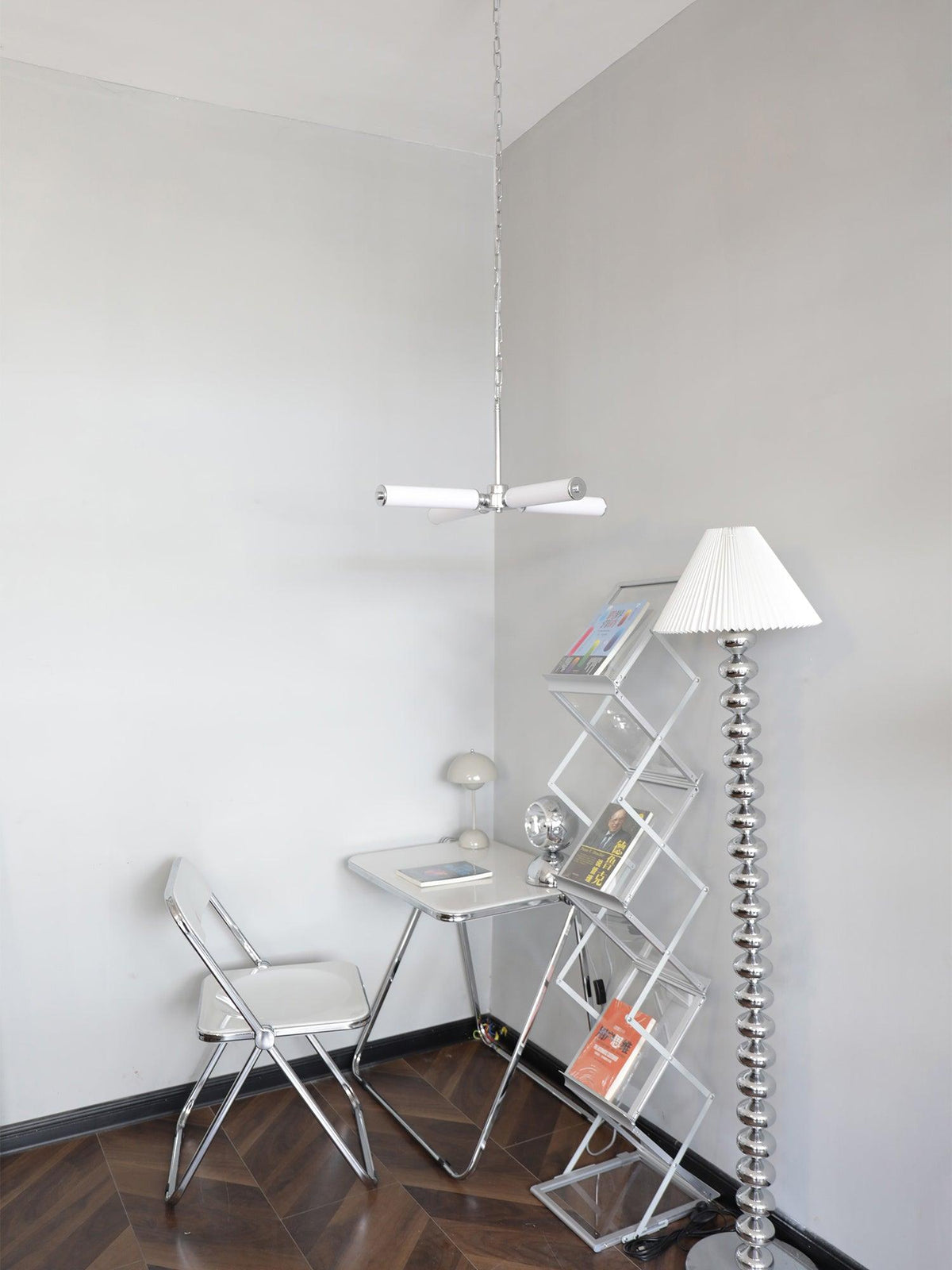 Zoliria Moderne minimalistische kroonluchter met geïntegreerde LED en glas