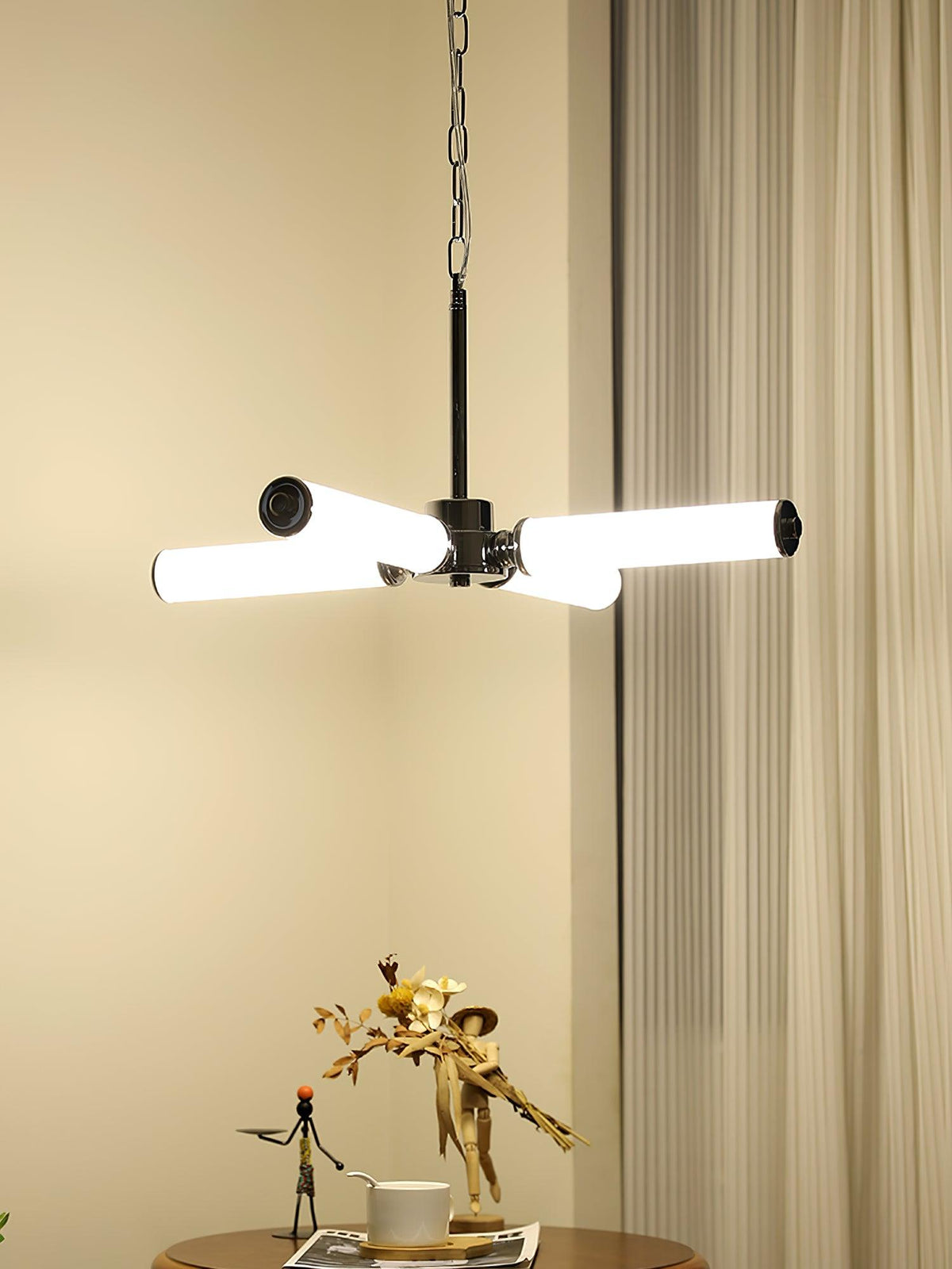 Zoliria Moderne minimalistische kroonluchter met geïntegreerde LED en glas