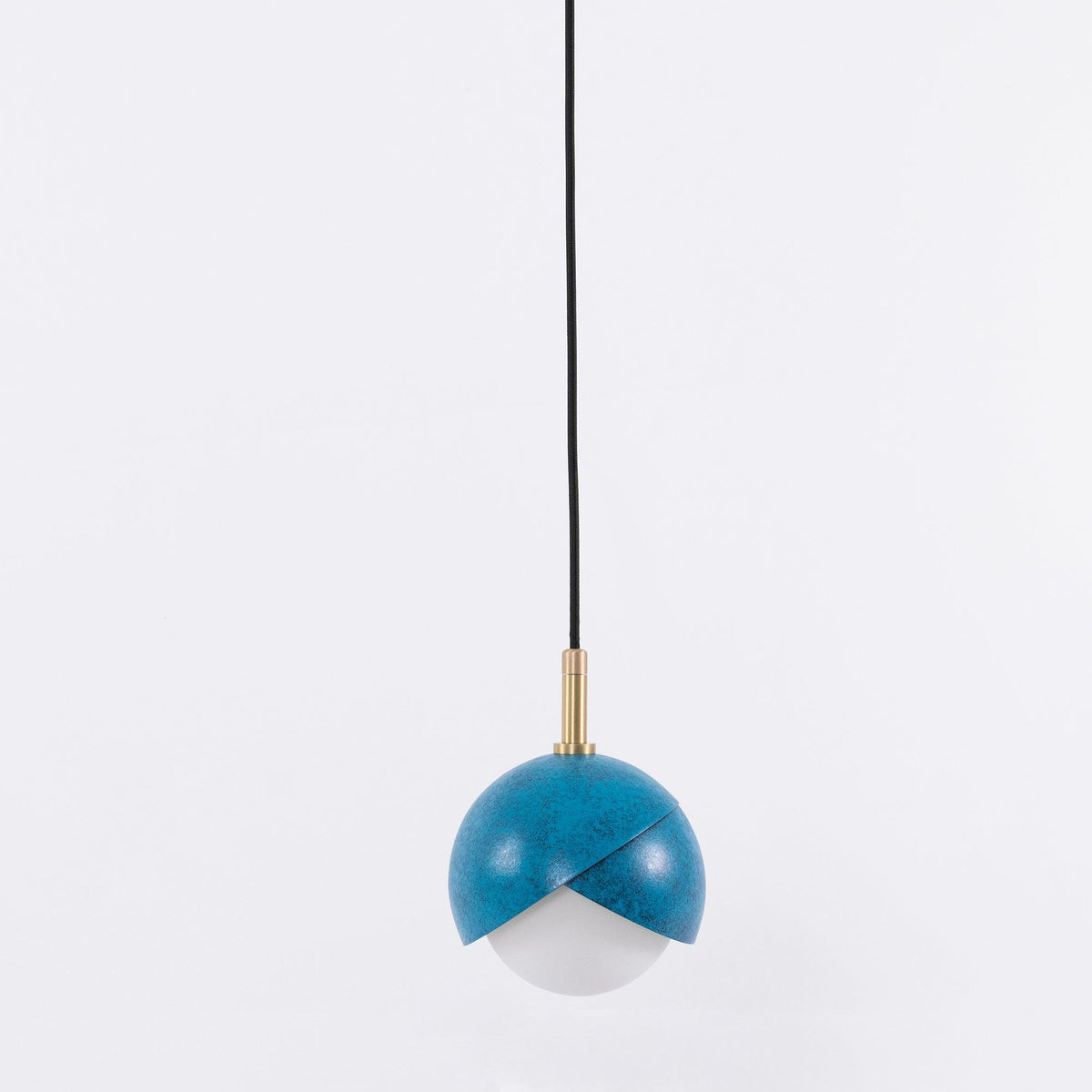 Jynara Hanglamp Messing genest opaal Bolvormig modern