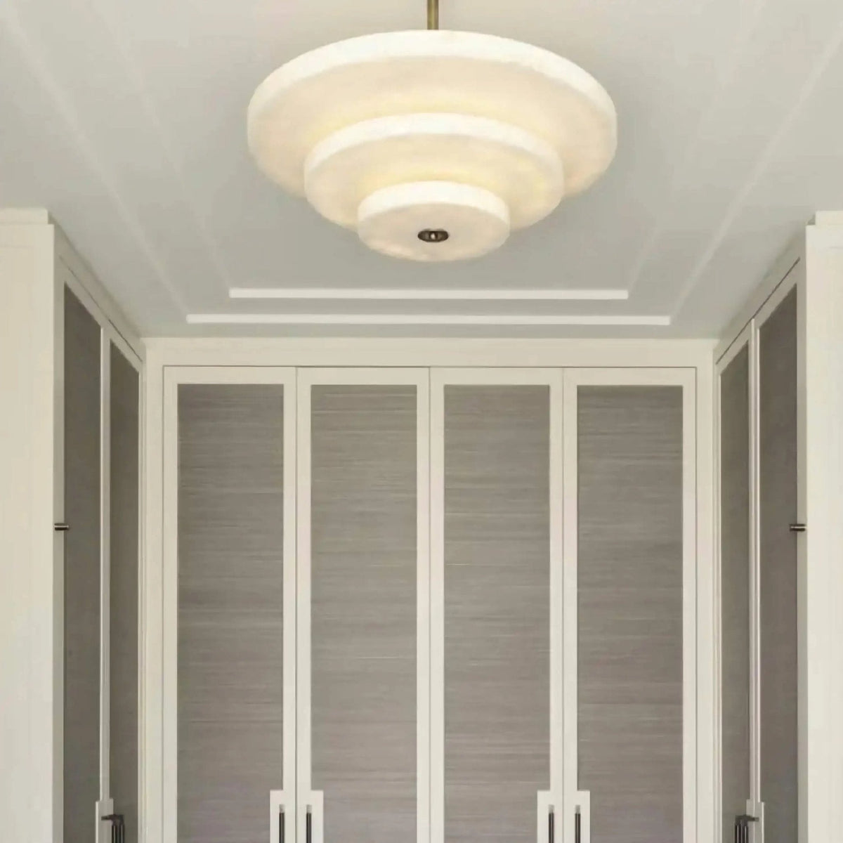 Nivoreria Minimalistische hanglamp van albast