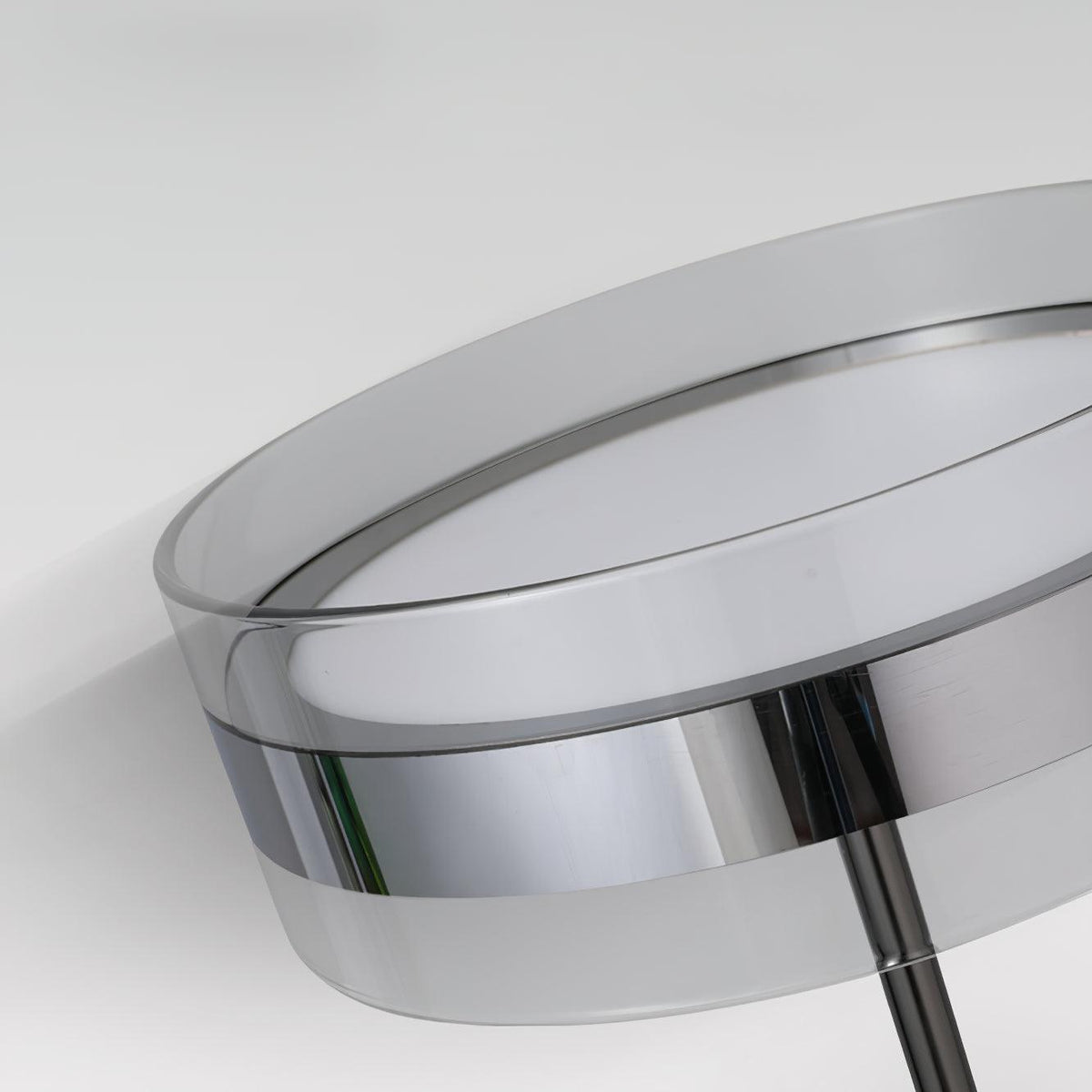 Lioreette tafellamp in chroom en glas