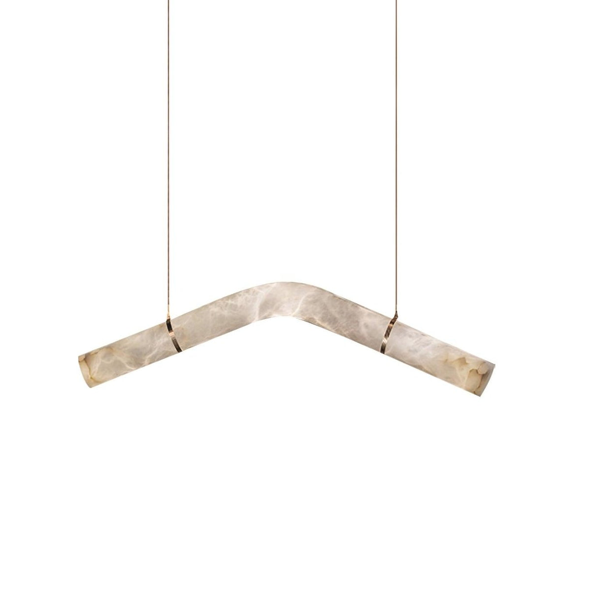 Mithos gebogen albasten hanglamp