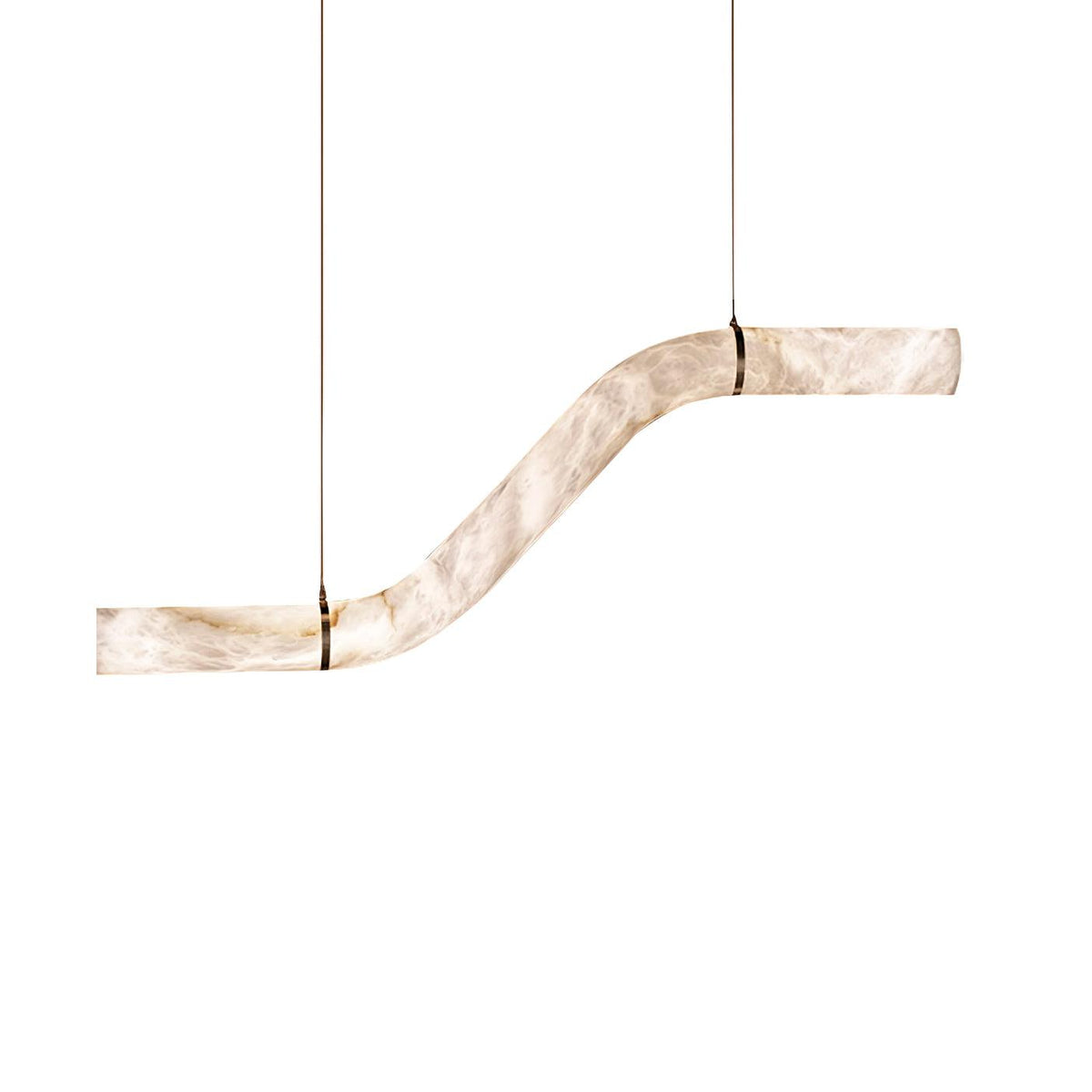 Mithos gebogen albasten hanglamp