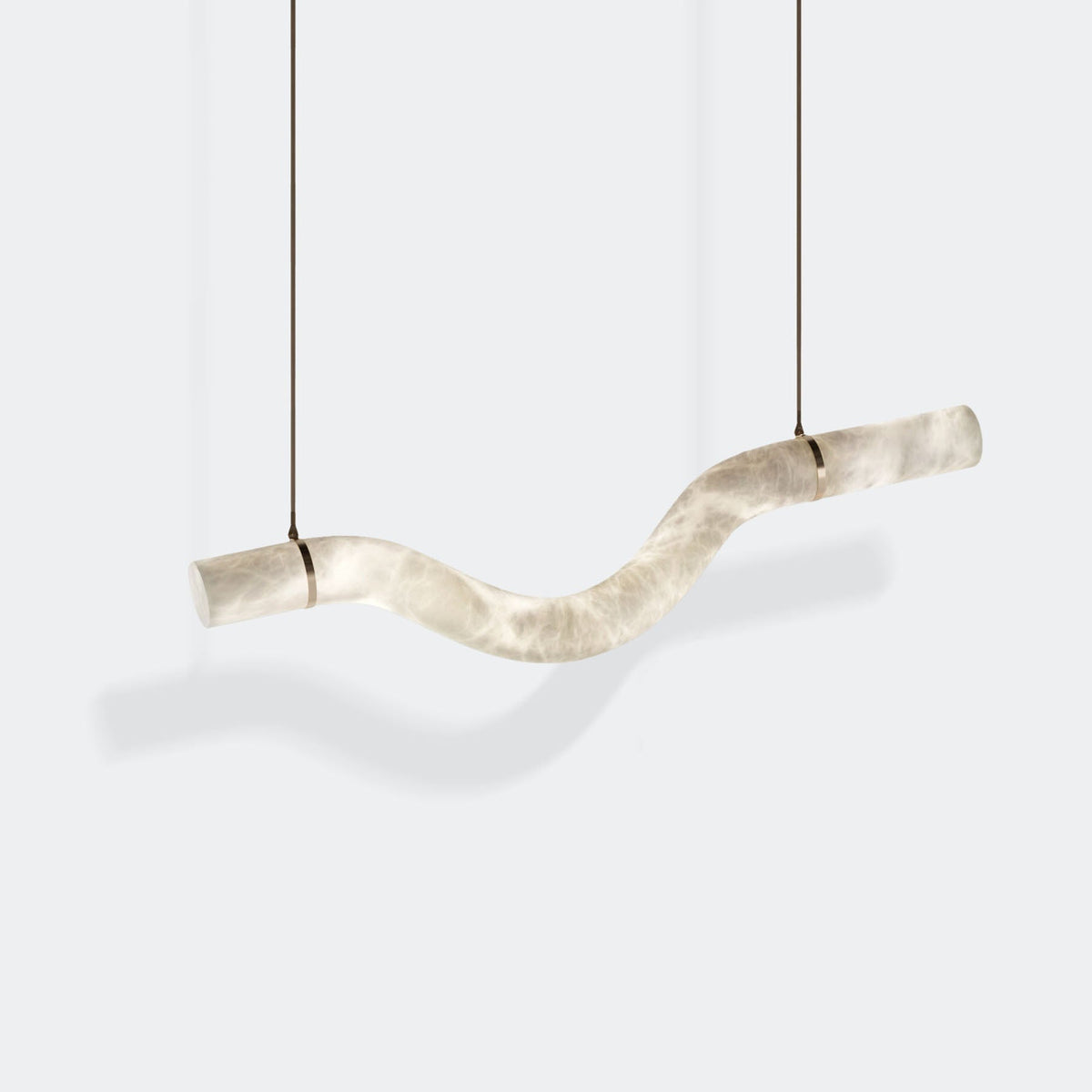 Mithos gebogen albasten hanglamp