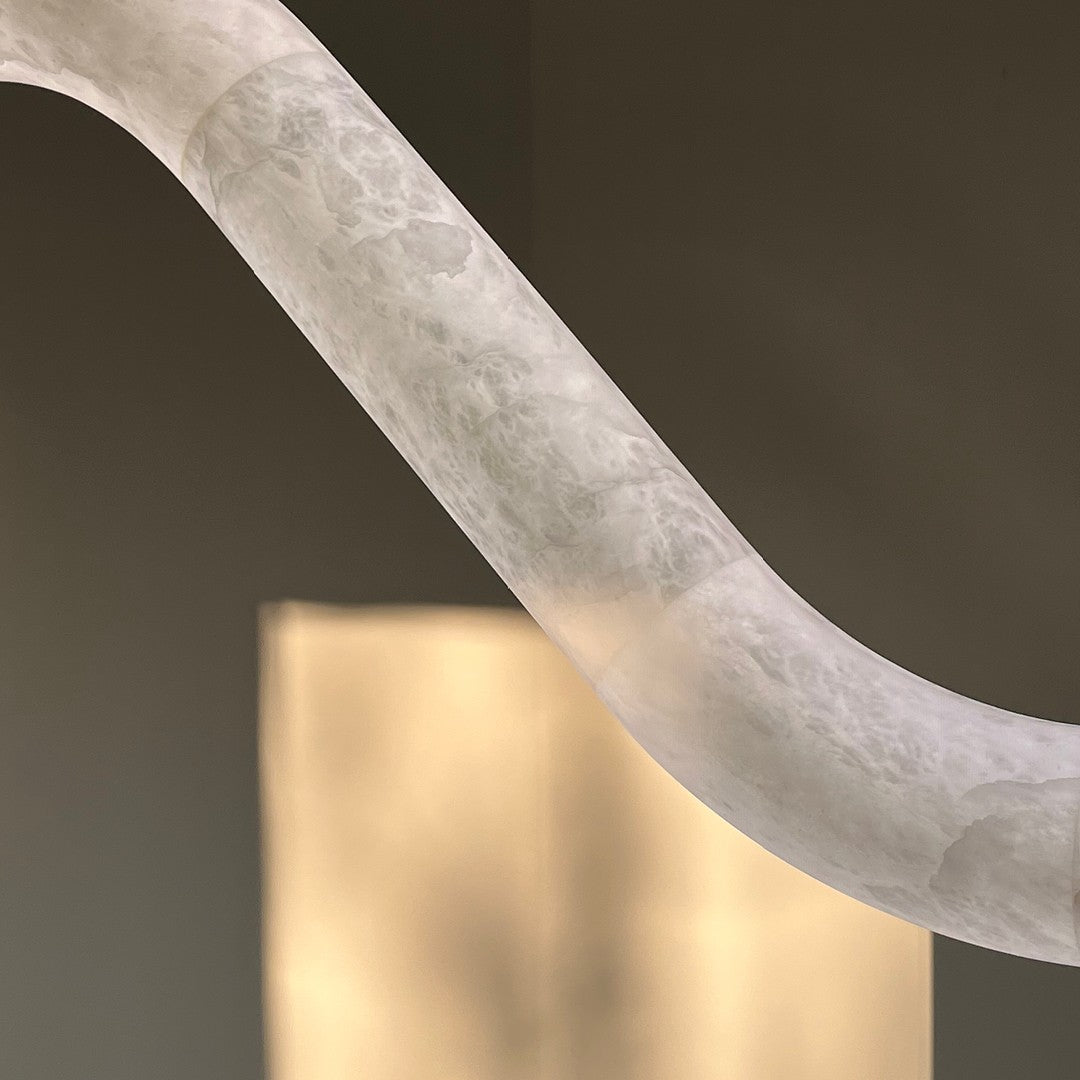Mithos gebogen albasten hanglamp